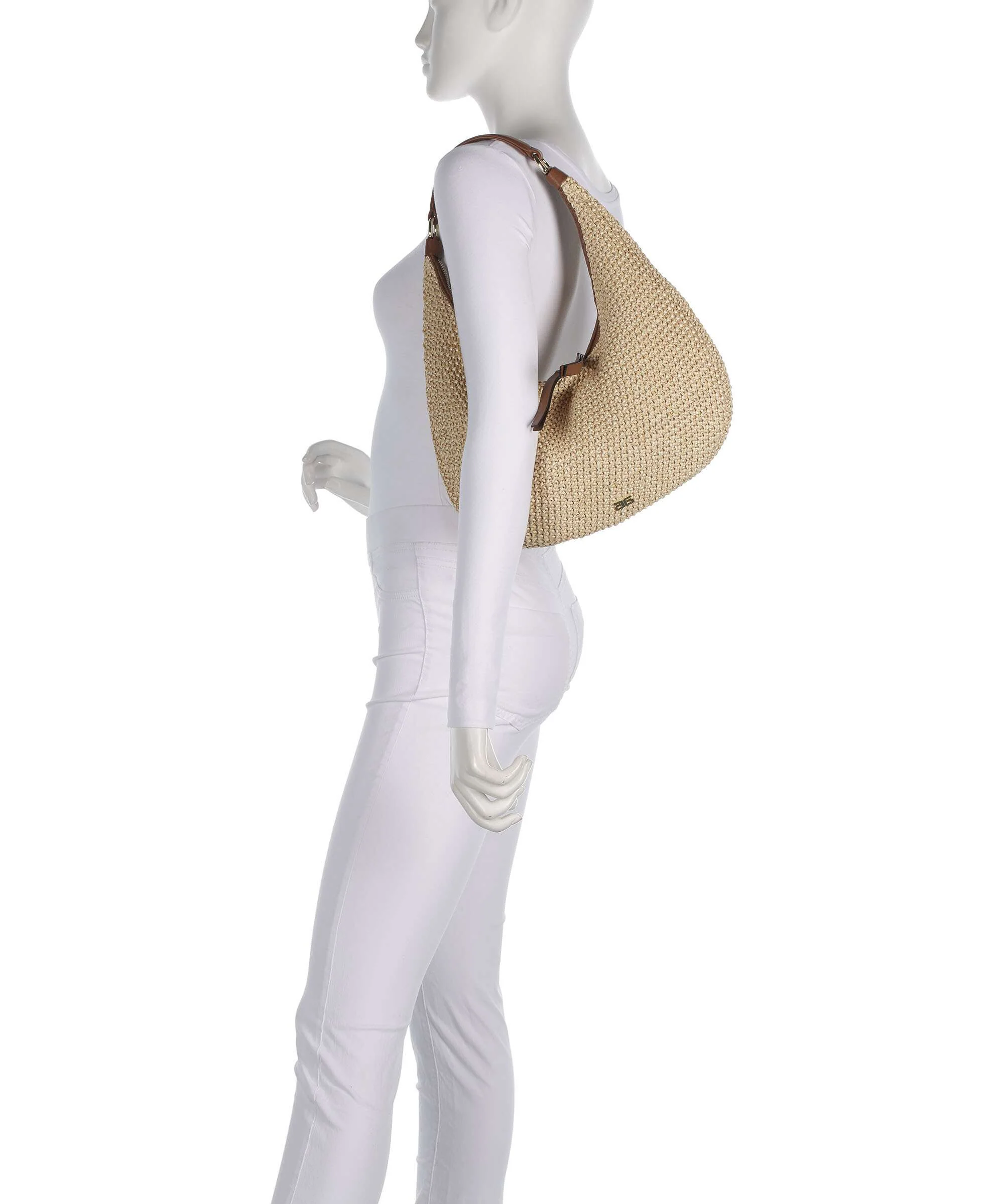 Abro Maglia Raffia Nana Small Sac fourre-tout natural/nut - Image 3