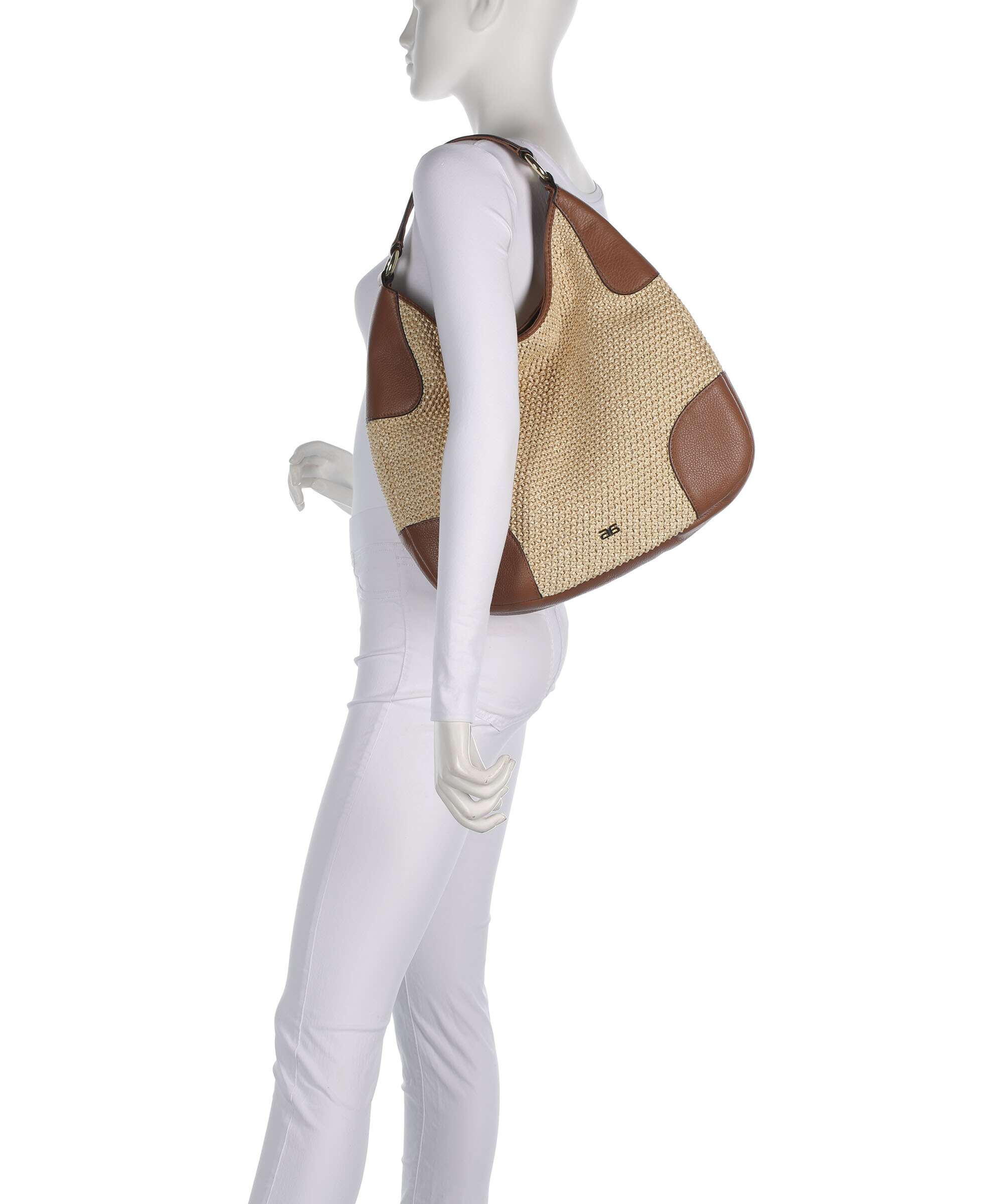 Abro Maglia Raffia Open Air Sac fourre-tout natural/nut - Image 3