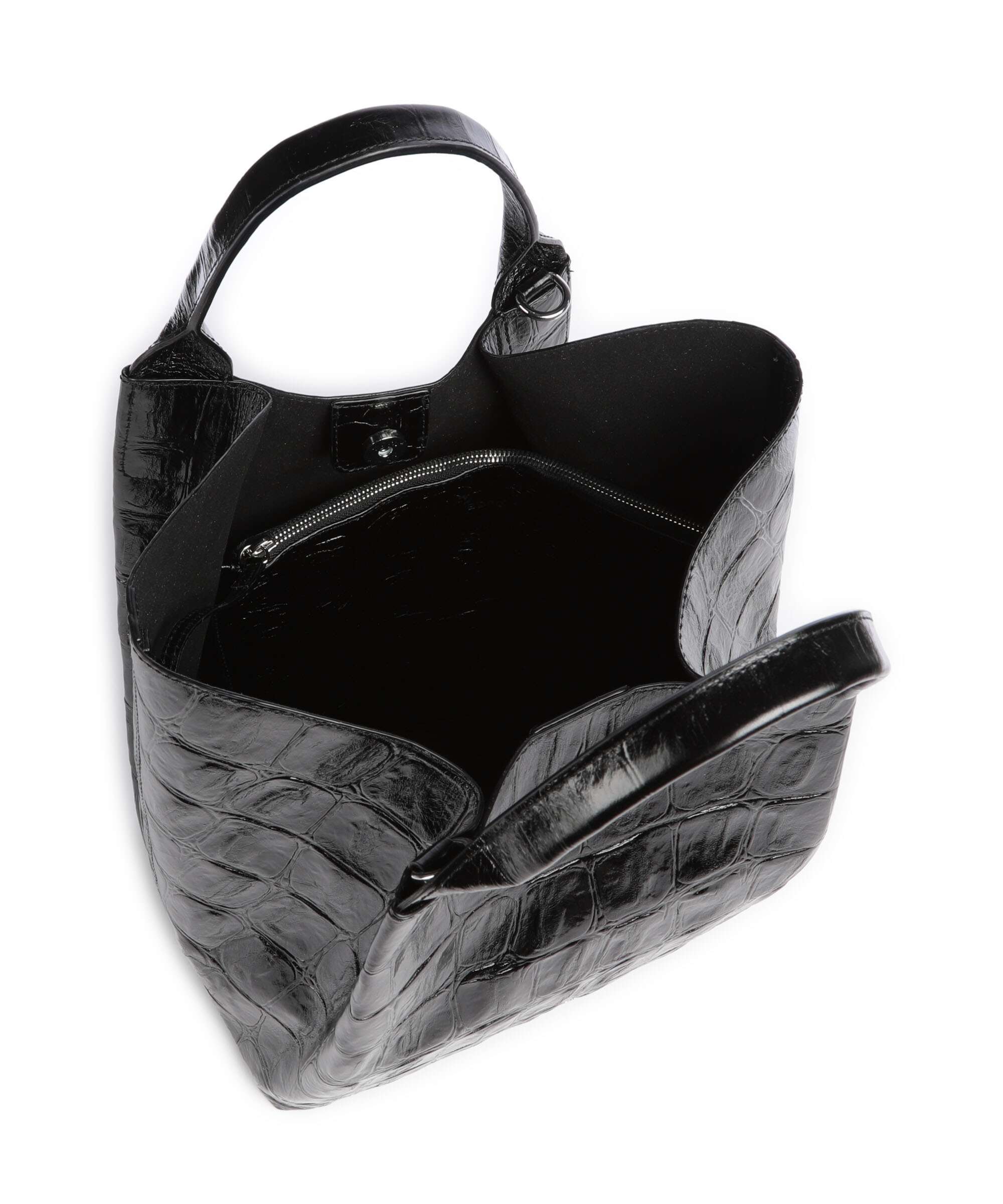 Abro Maxi Cocco Essential Medium Sac à main black/nickel - Image 6