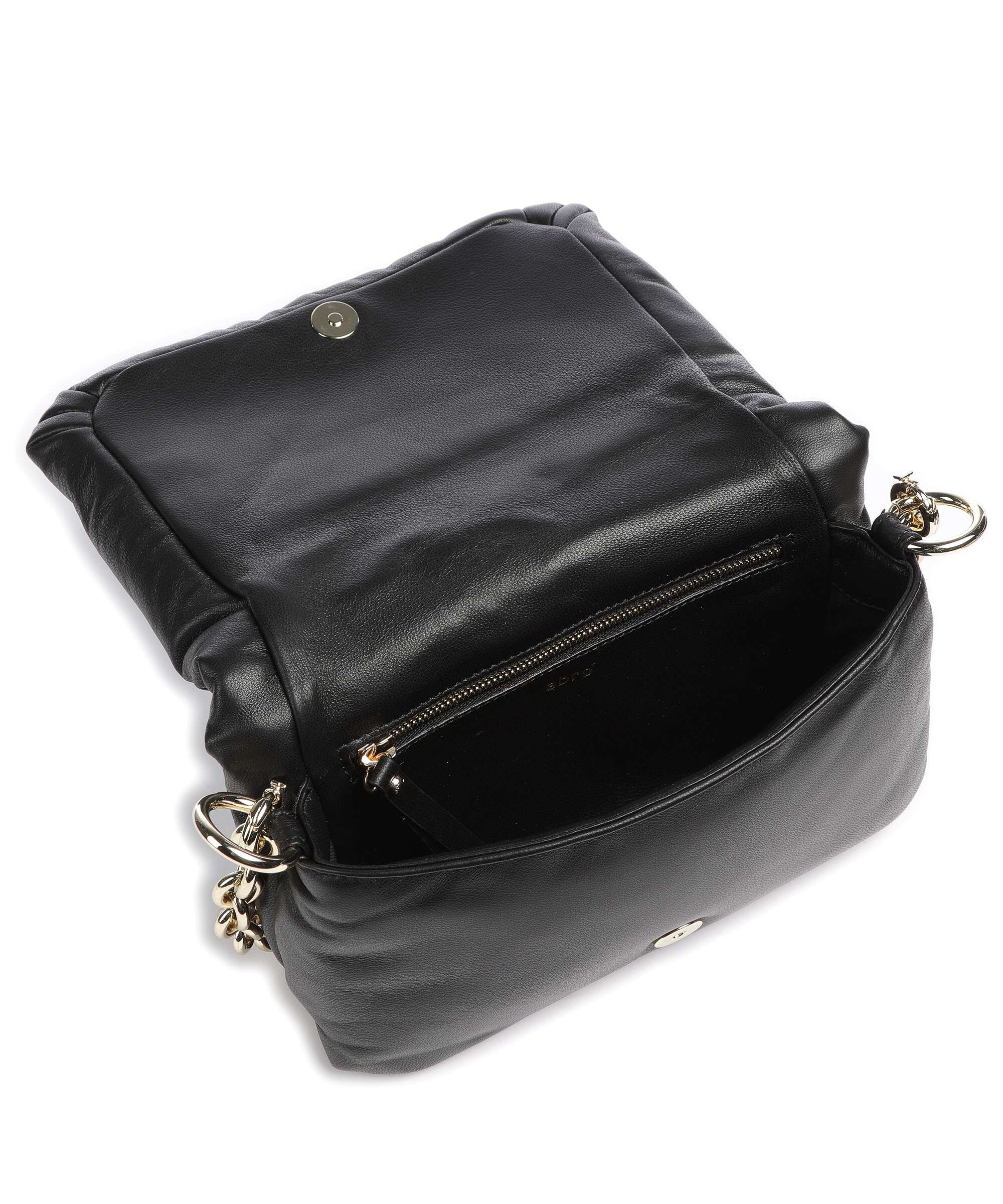 Abro Piuma Lucido Puffer Sac porté épaule black/gold - Image 6