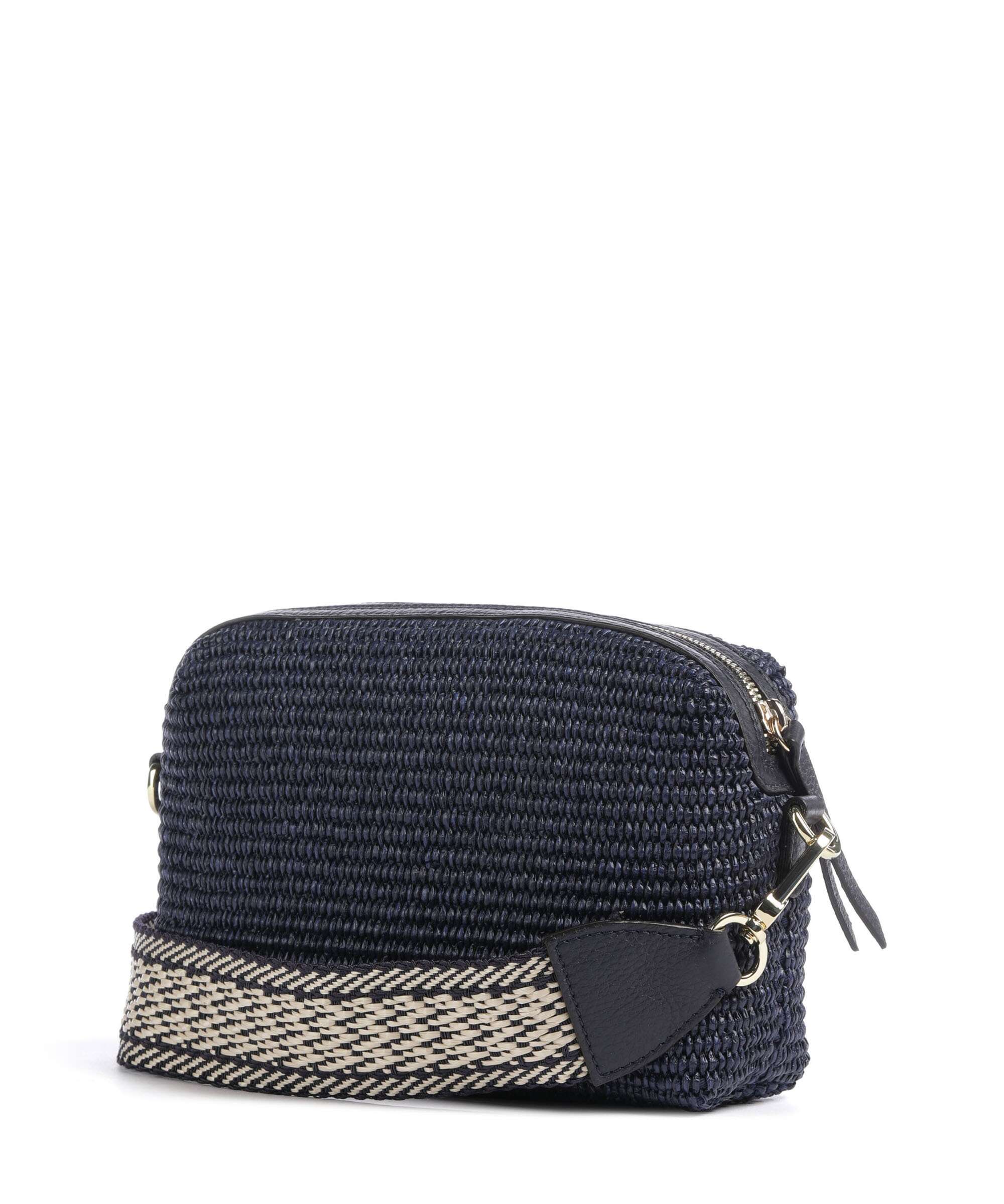 Abro Raffia Kaia Sac bandoulière navy - Image 2