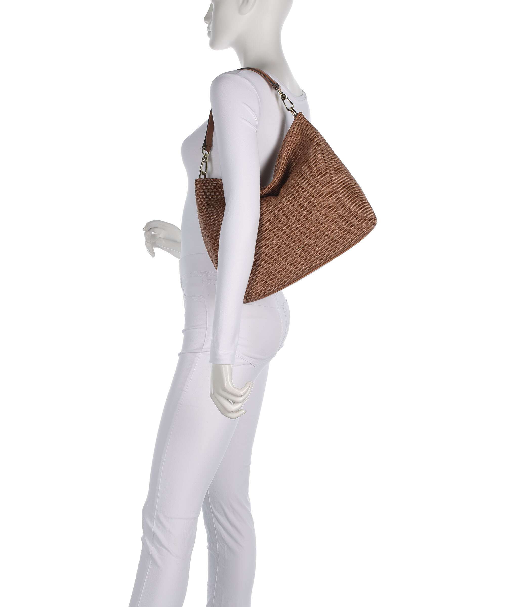 Abro Raffia Kaia Sac fourre-tout caramel/cognac - Image 3