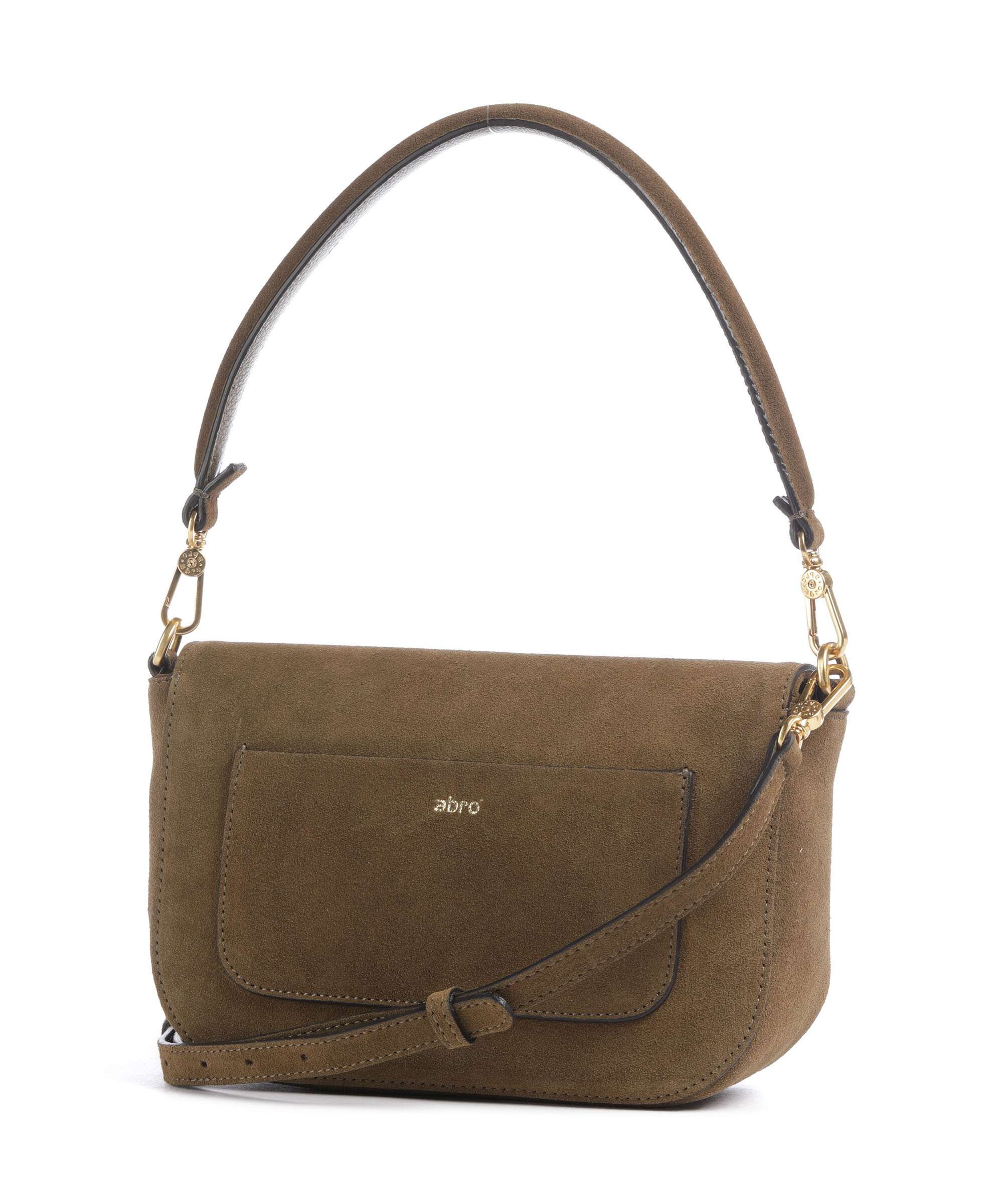 Abro Suede Camilla Sac porté épaule military - Image 2
