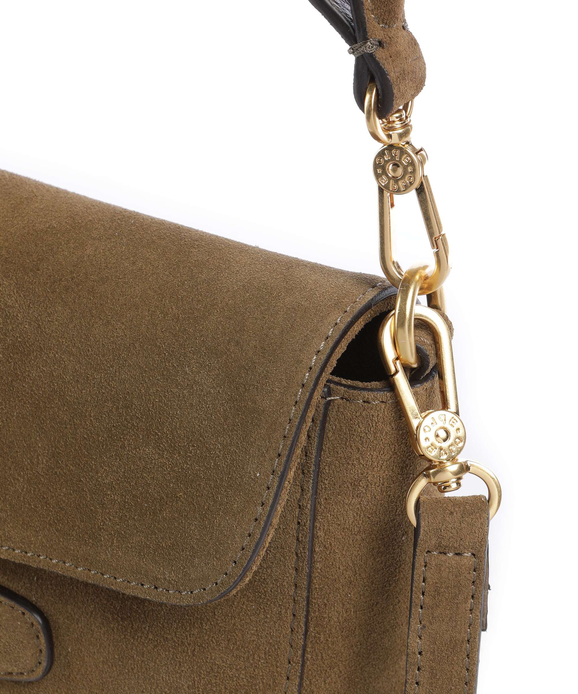 Abro Suede Camilla Sac porté épaule military - Image 5