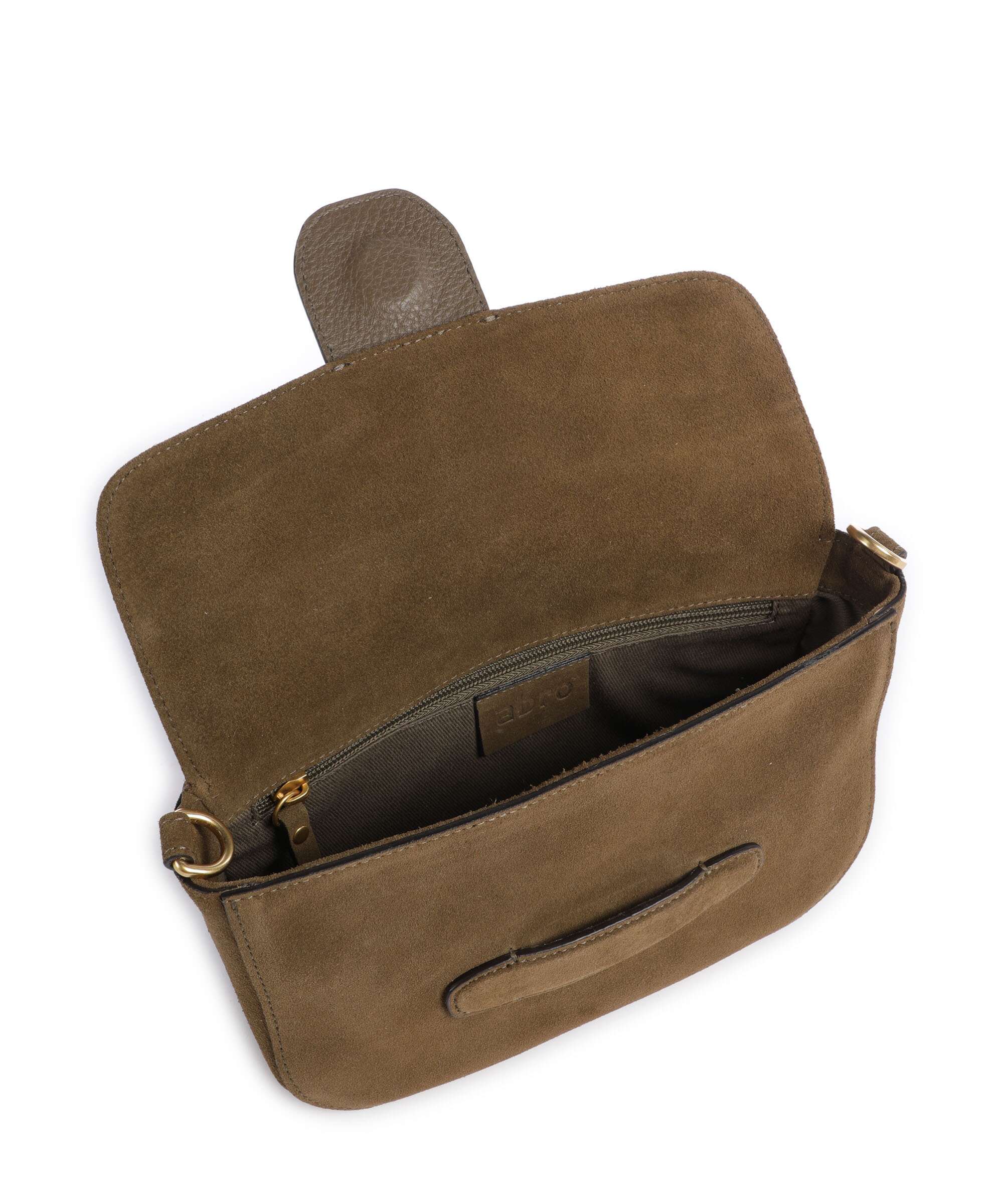 Abro Suede Camilla Sac porté épaule military - Image 7