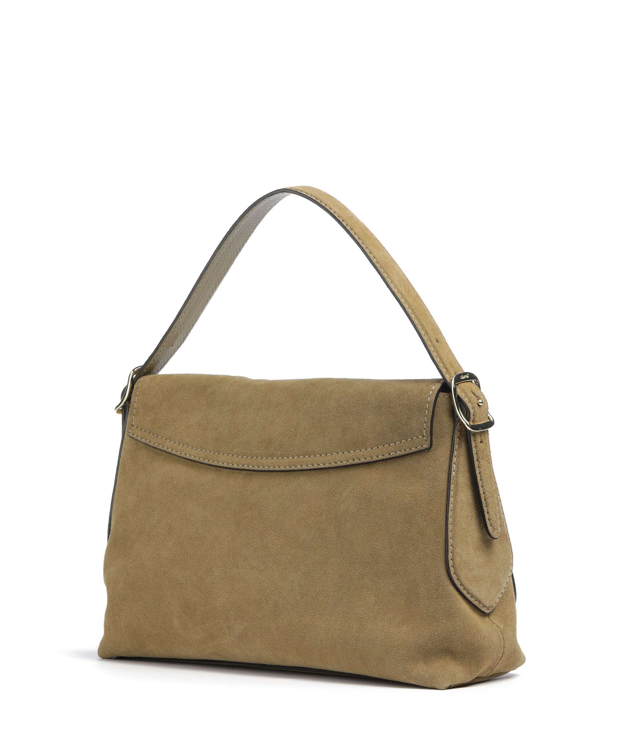 Abro Suede Carina Sac porté épaule mud - Image 2