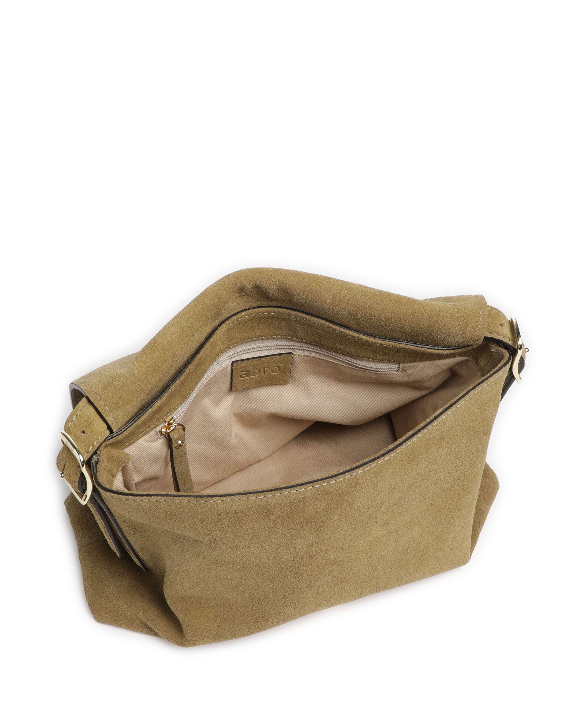Abro Suede Carina Sac porté épaule mud - Image 5