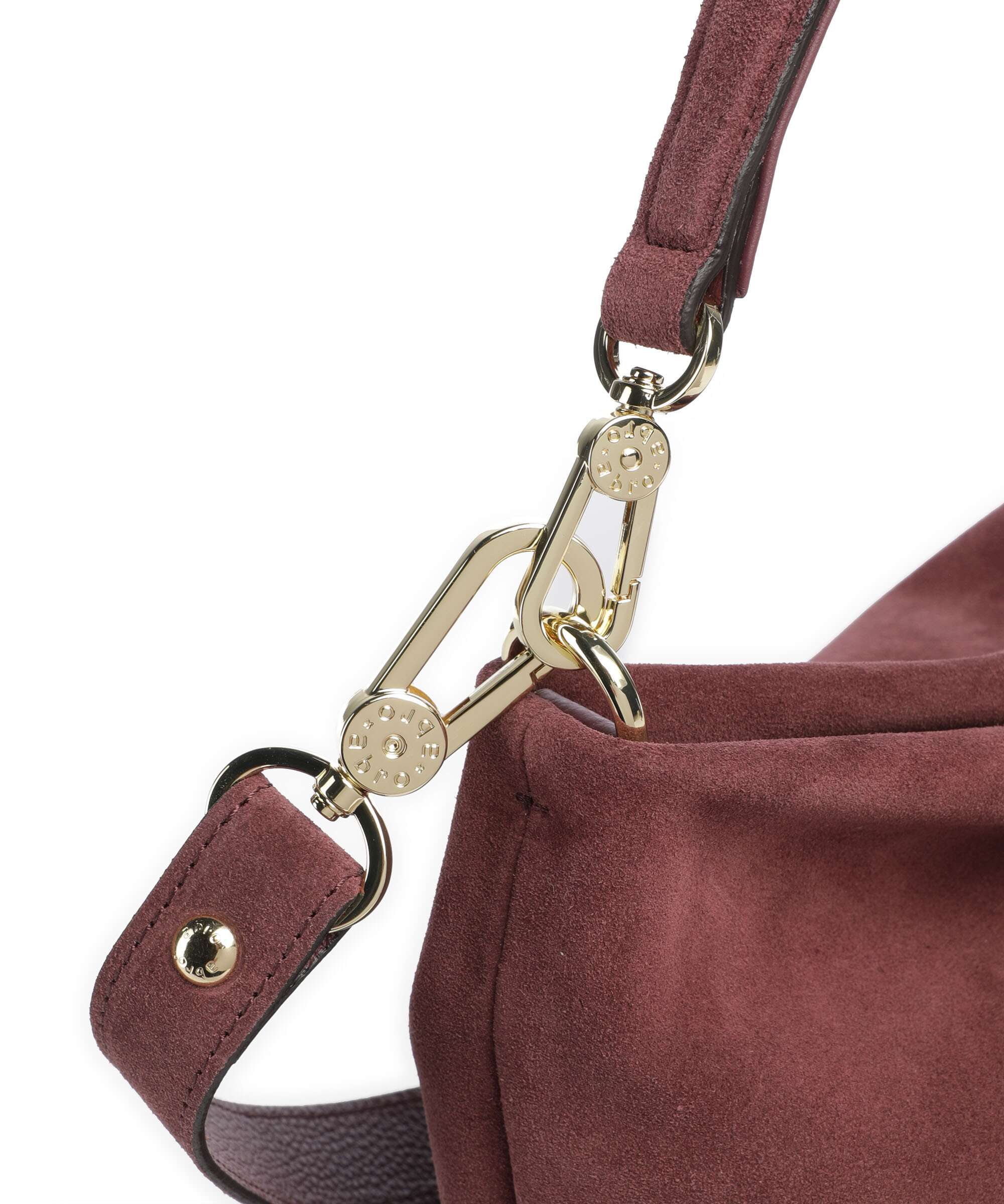 Abro Suede Kaia Sac fourre-tout bordeaux - Image 4