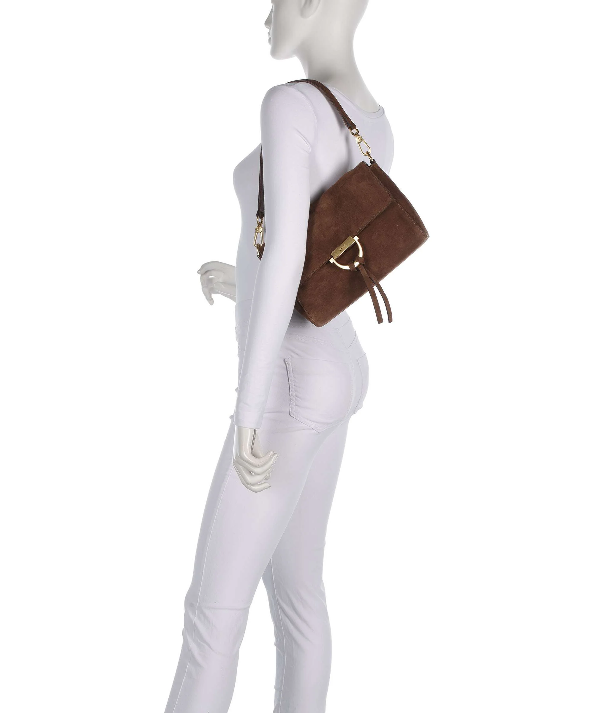 Abro Suede Temi Sac porté épaule wood - Image 3