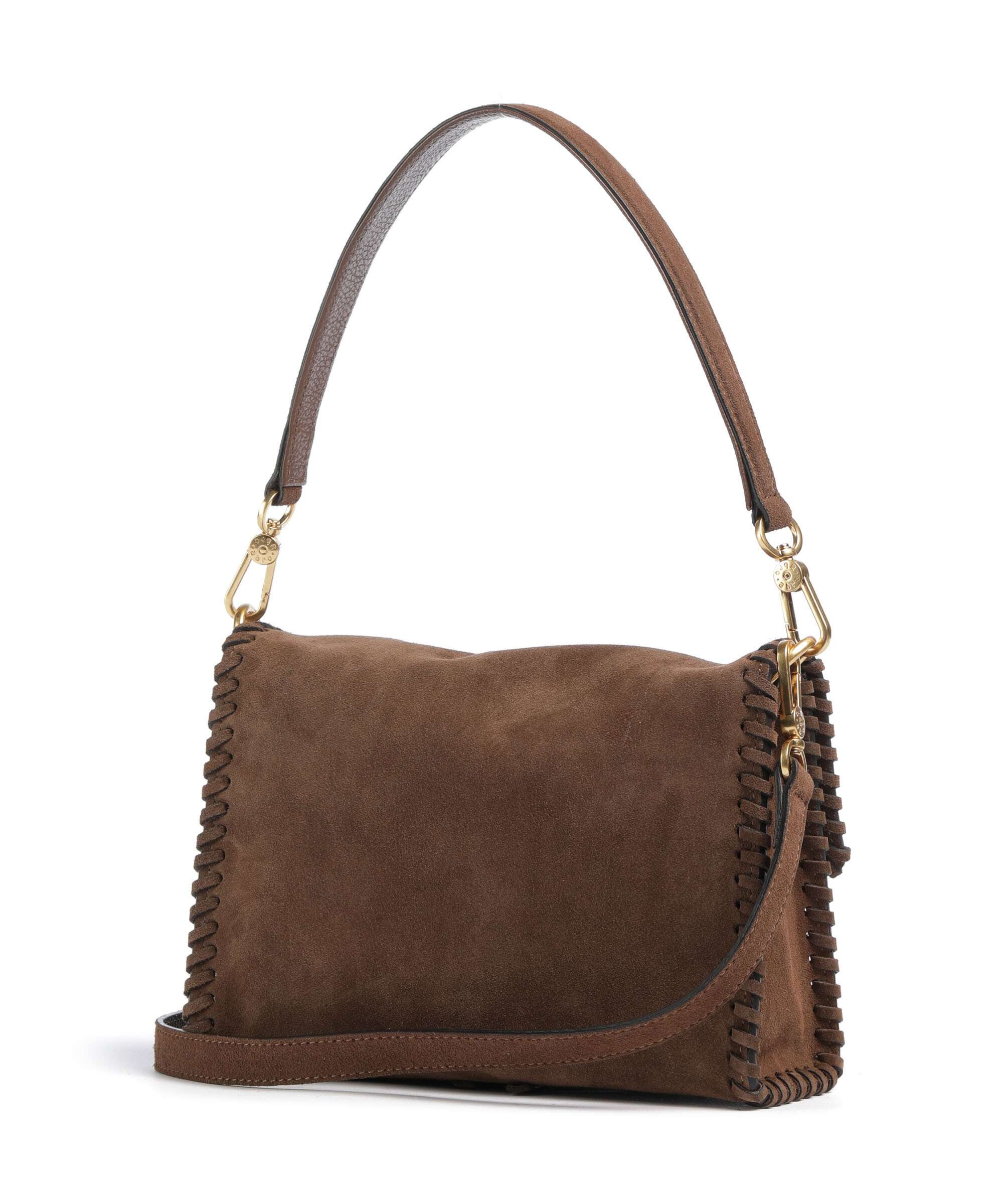 Abro Suede Temi Stitch Sac porté épaule wood - Image 2
