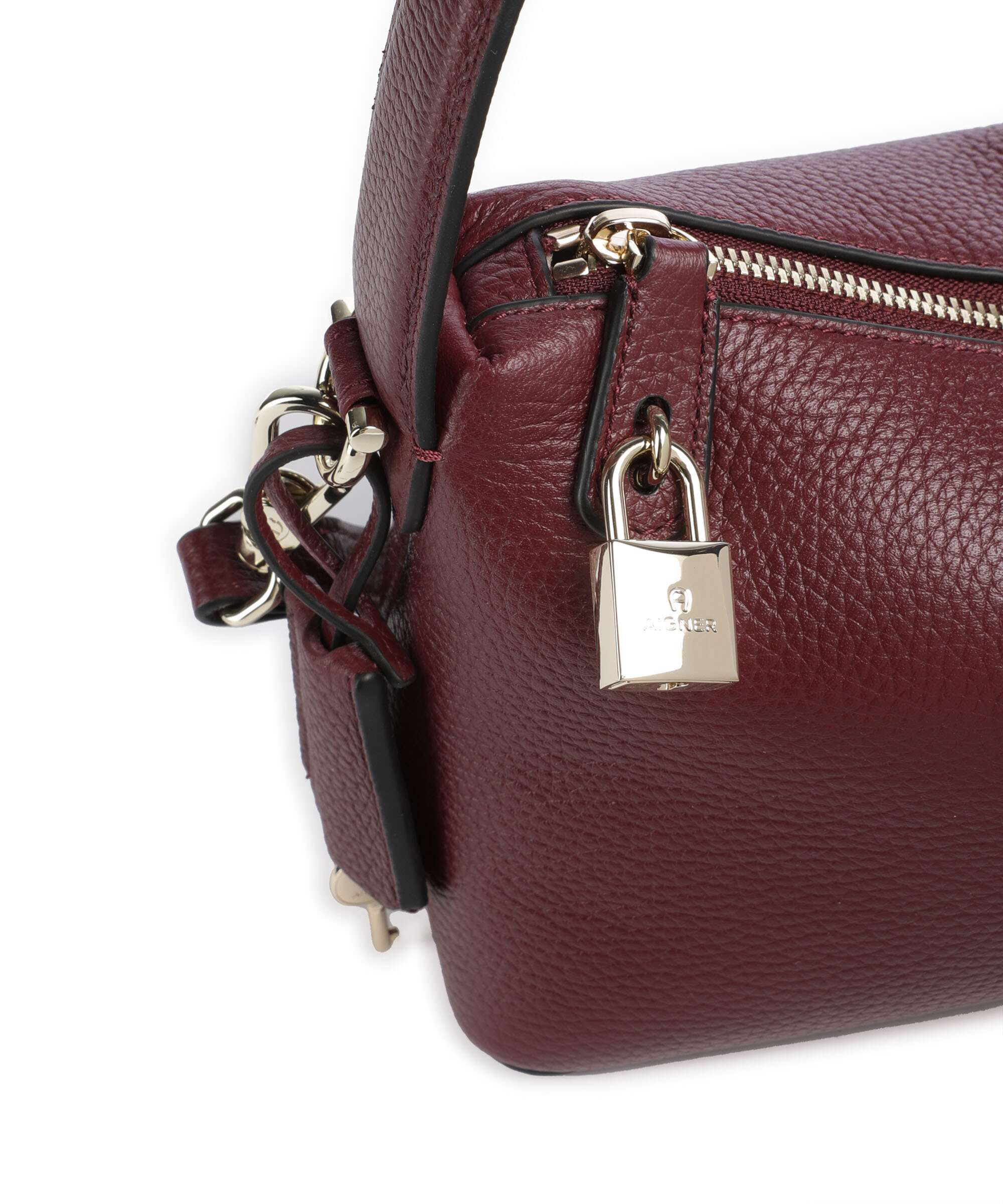Aigner Delia S Sac porté épaule burgundy - Image 5