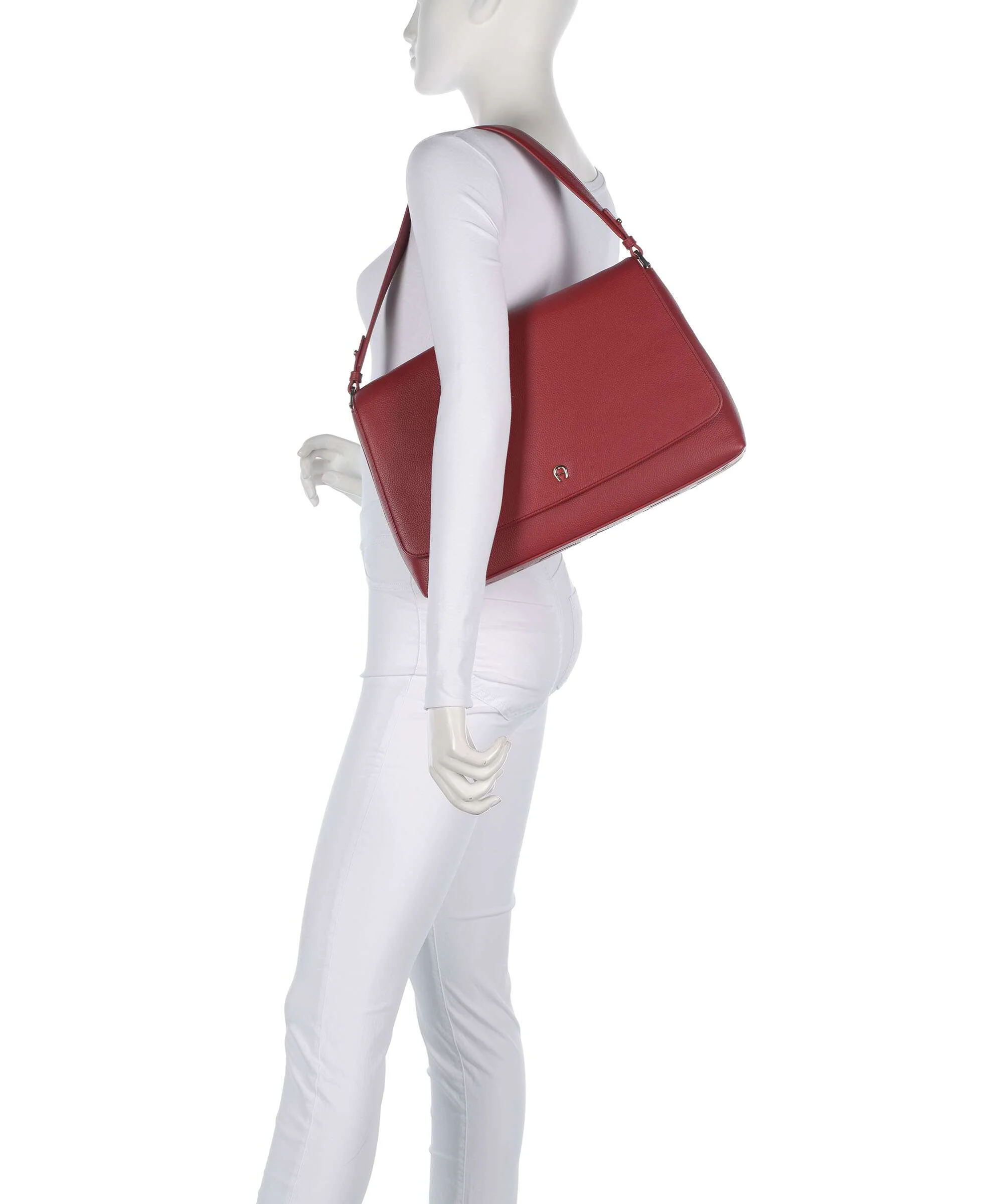 Aigner Zita M Sac porté épaule burnt red - Image 3