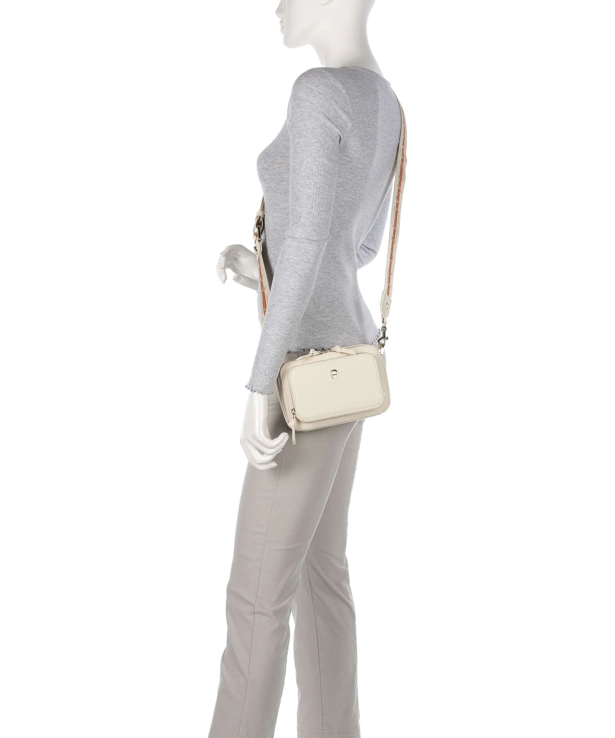 Aigner Zita S Sac bandoulière macadamia white - Image 3