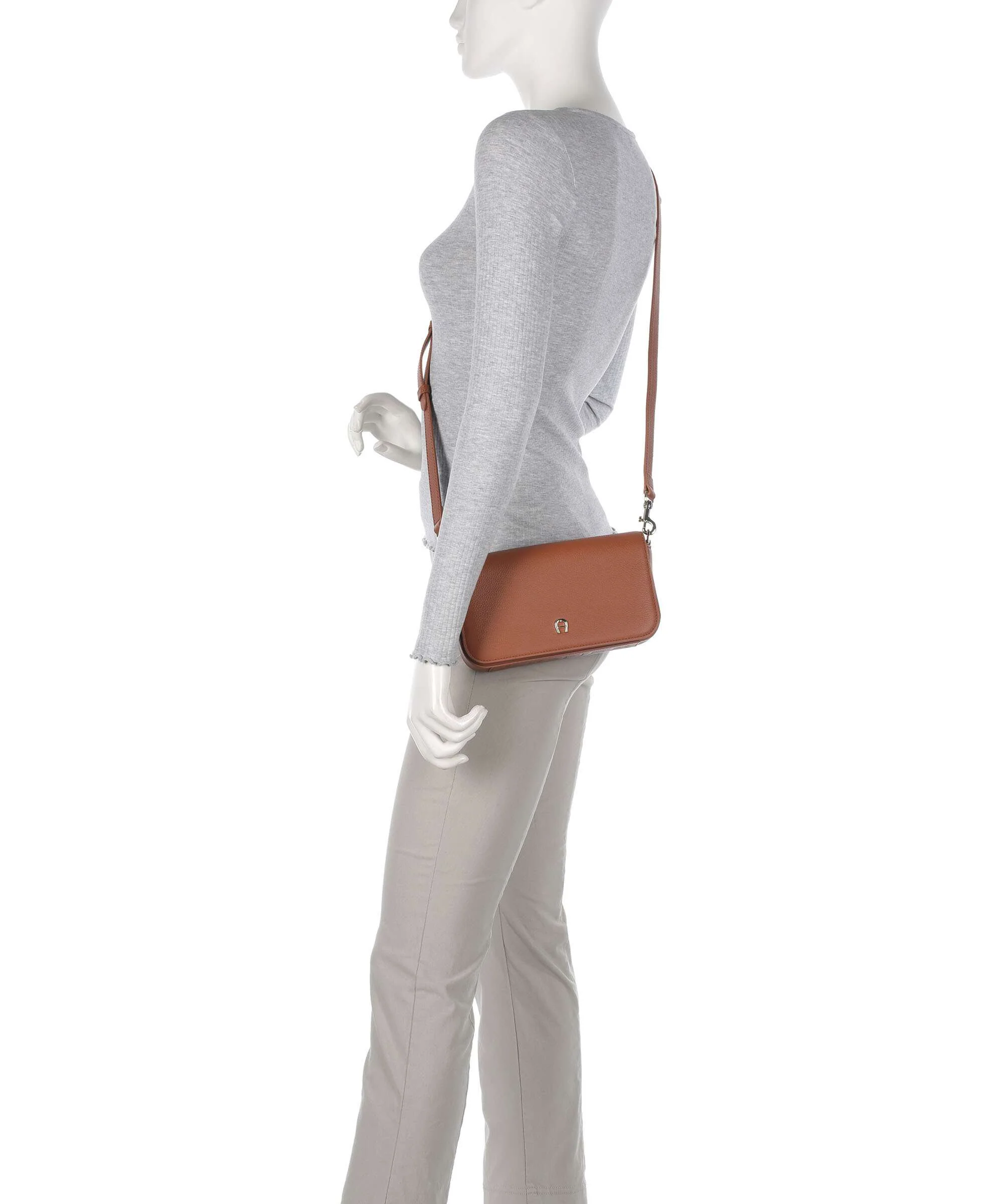 Aigner Zita S Sac bandoulière cognac brown - Image 3