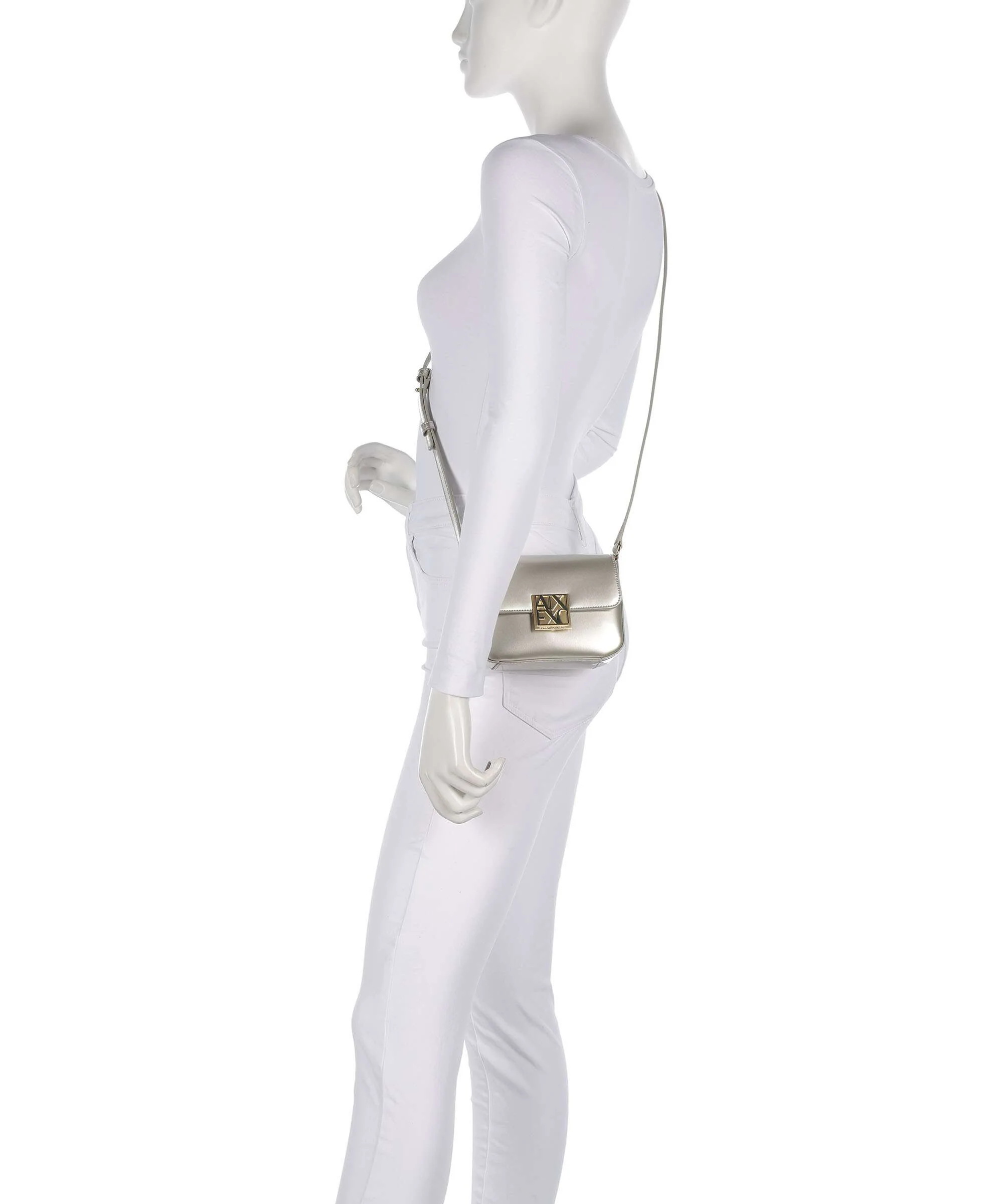 Armani Exchange Amy S Sac bandoulière light gold - Image 3
