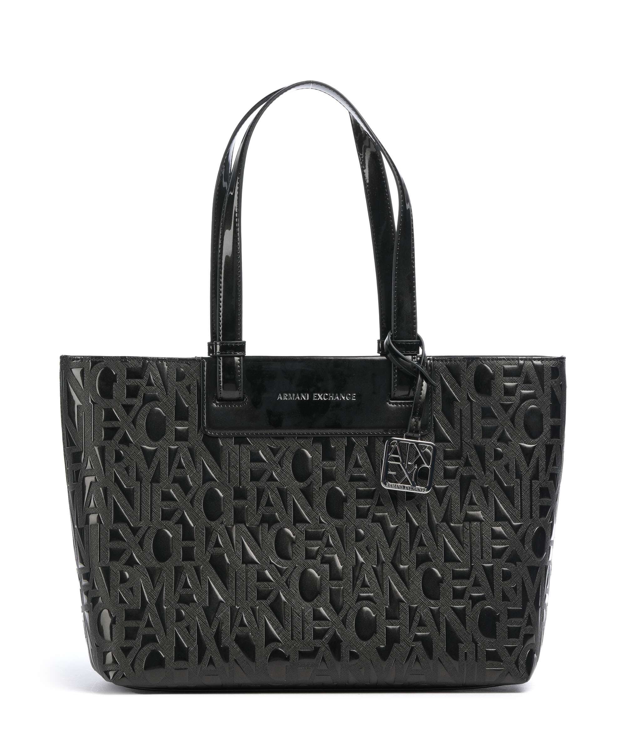 Armani Exchange Liz Patent M Cabas black