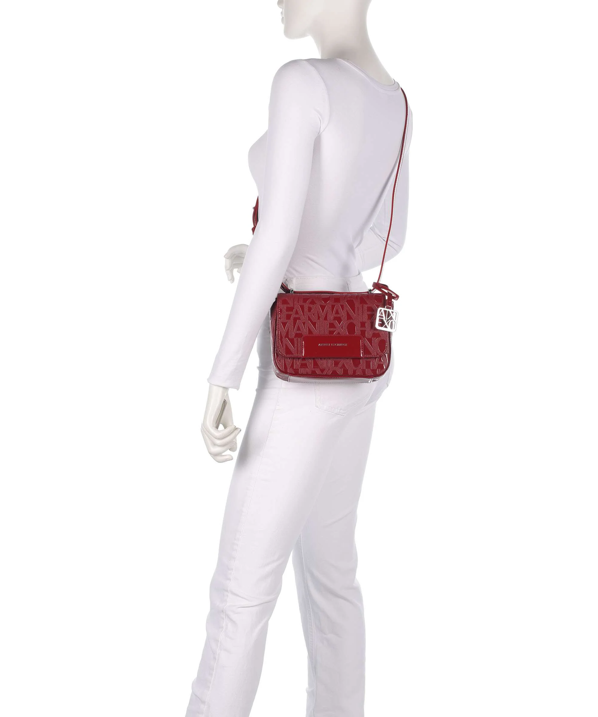 Armani Exchange Liz Patent Sac bandoulière red dahlia - Image 3