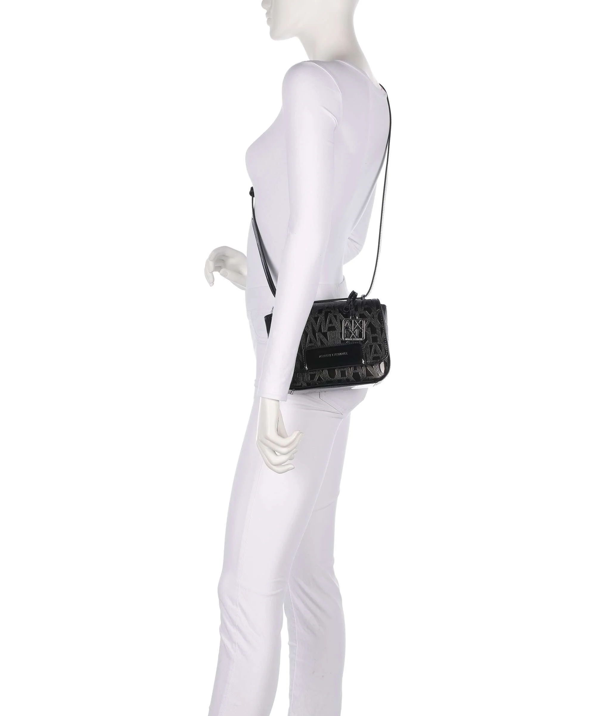 Armani Exchange Liz Patent Sac bandoulière black - Image 3