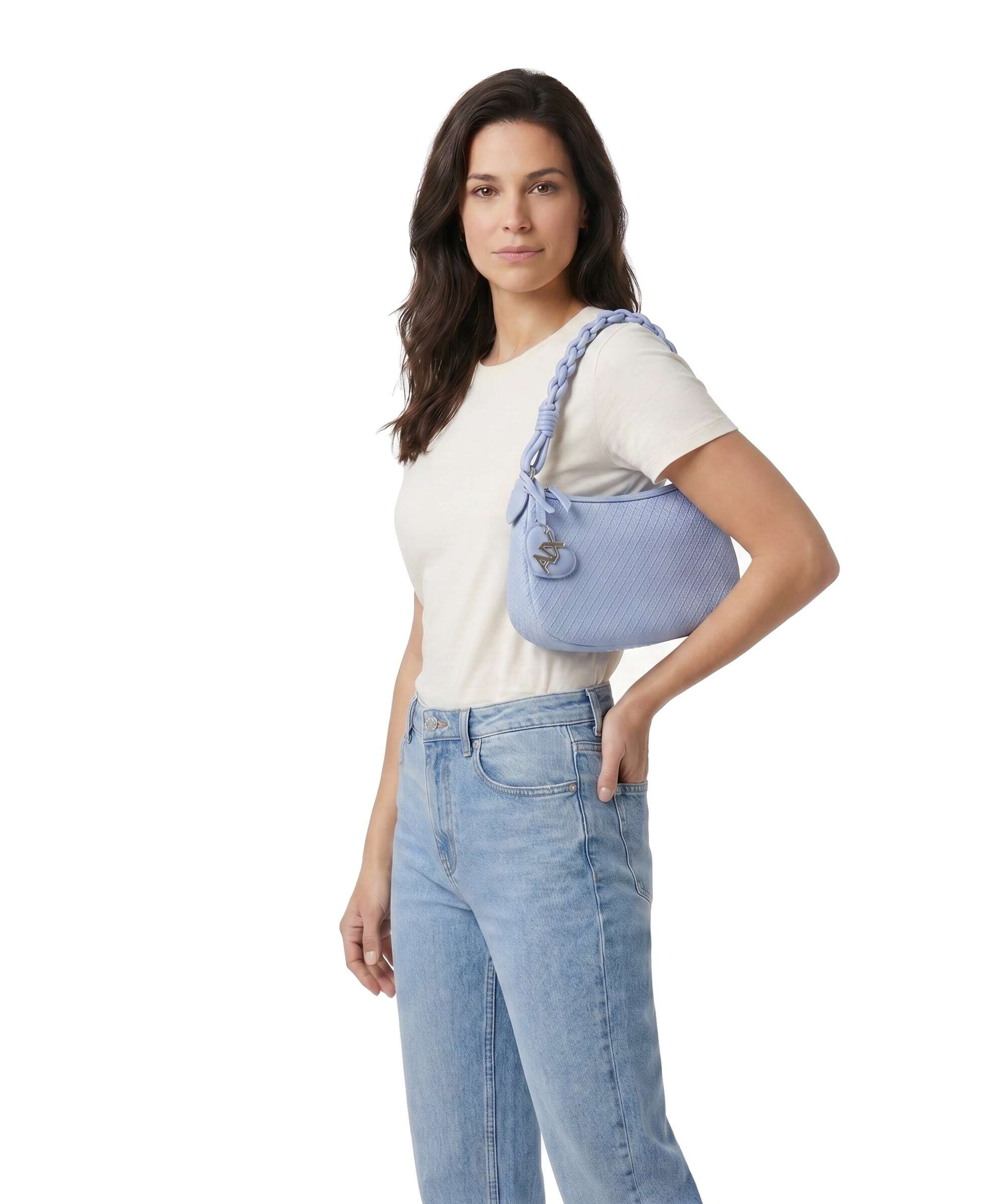 Armani Exchange Maya S Sac porté épaule glacial - Image 3