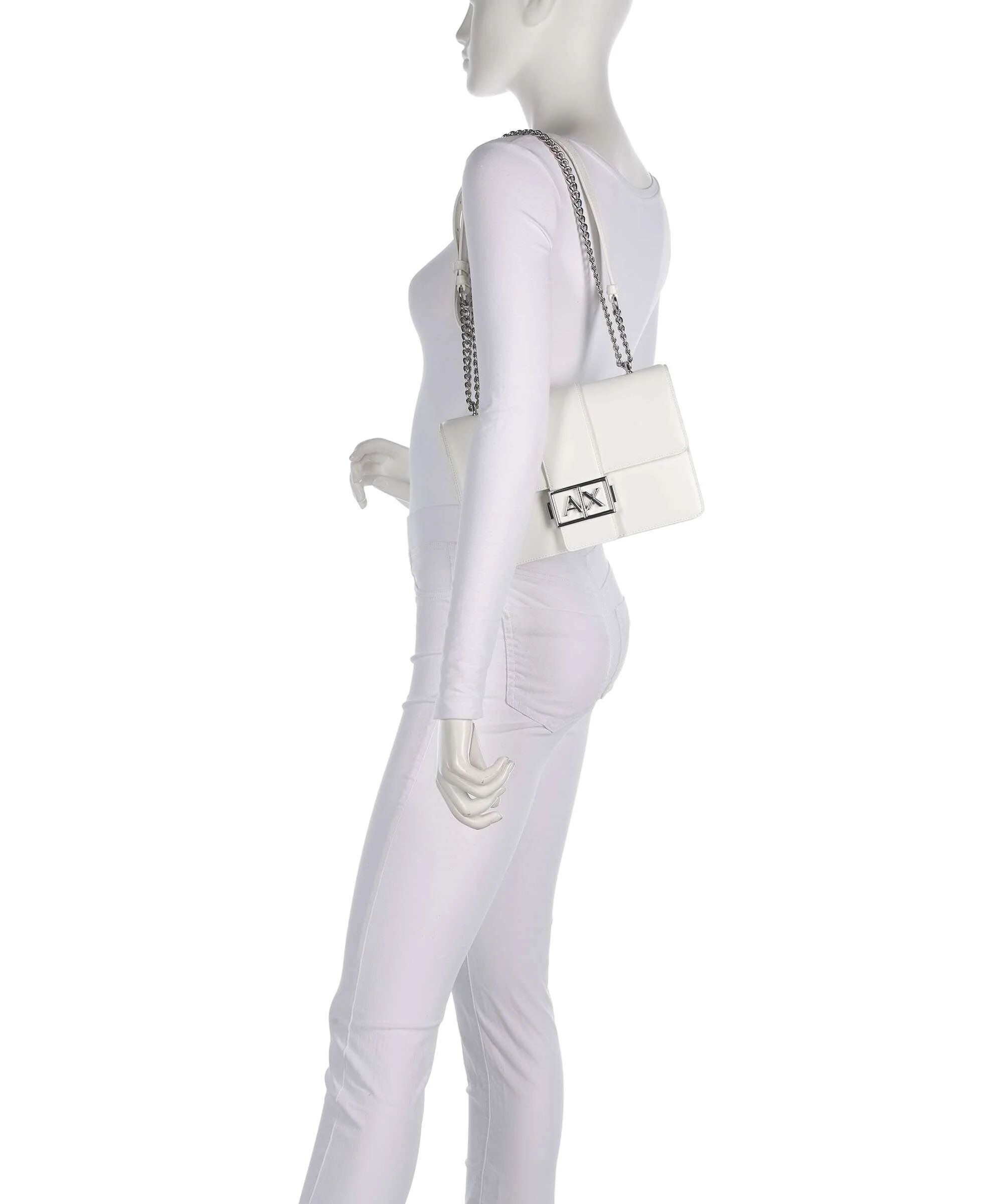 Armani Exchange Wonder M Sac porté épaule off white - Image 4