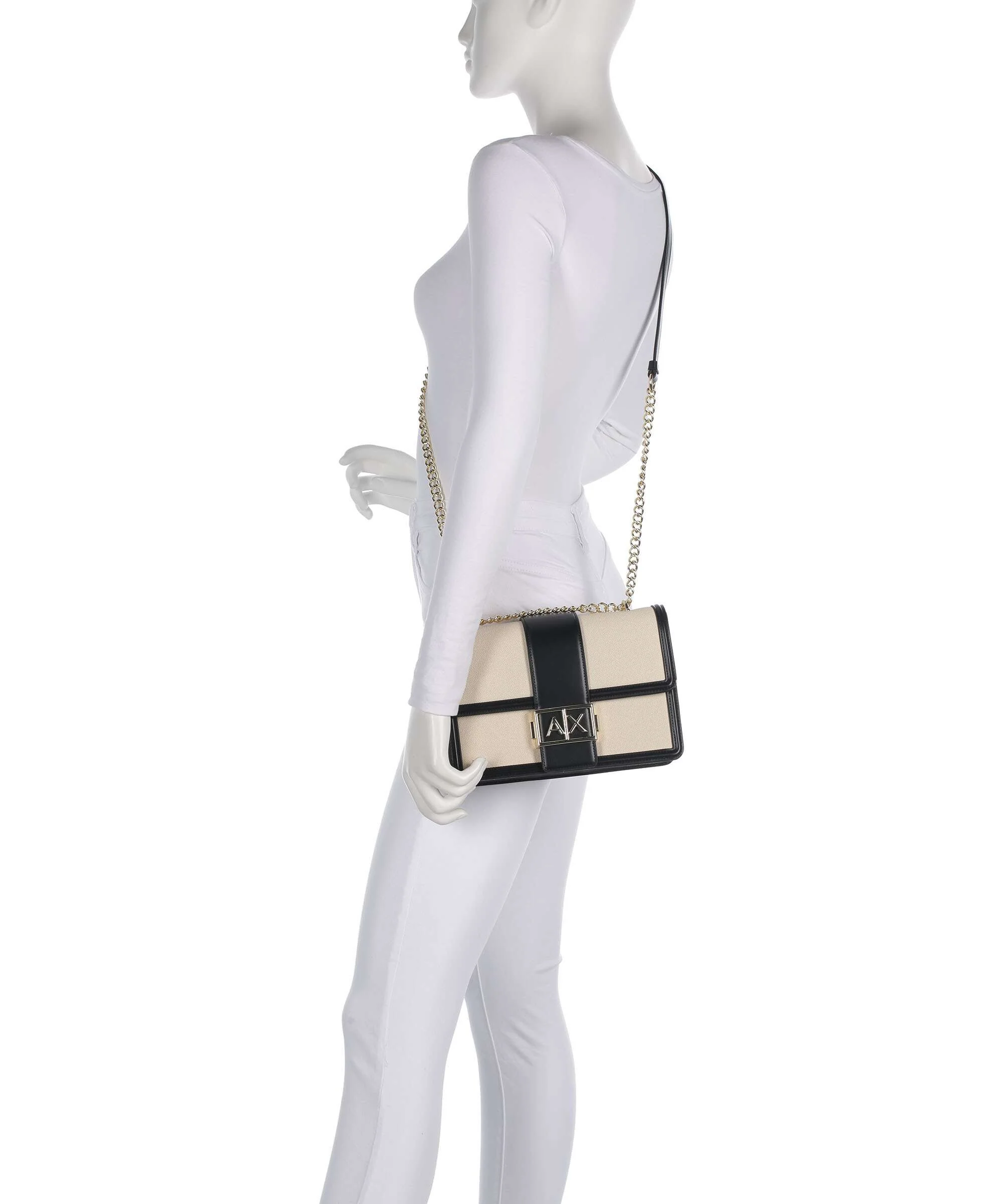 Armani Exchange Wonder M Sac porté épaule natural/black - Image 3