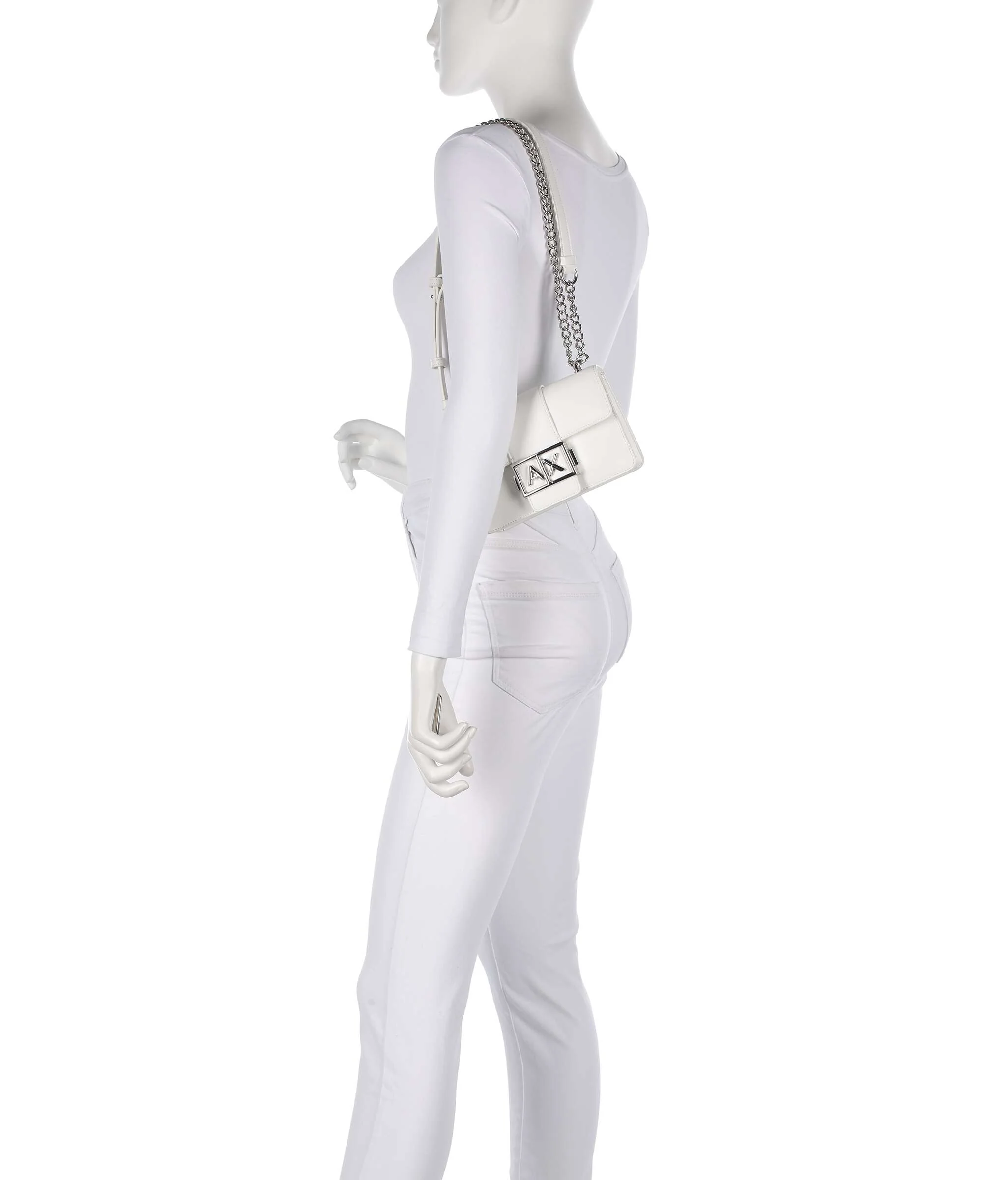 Armani Exchange Wonder S Sac porté épaule off white - Image 4