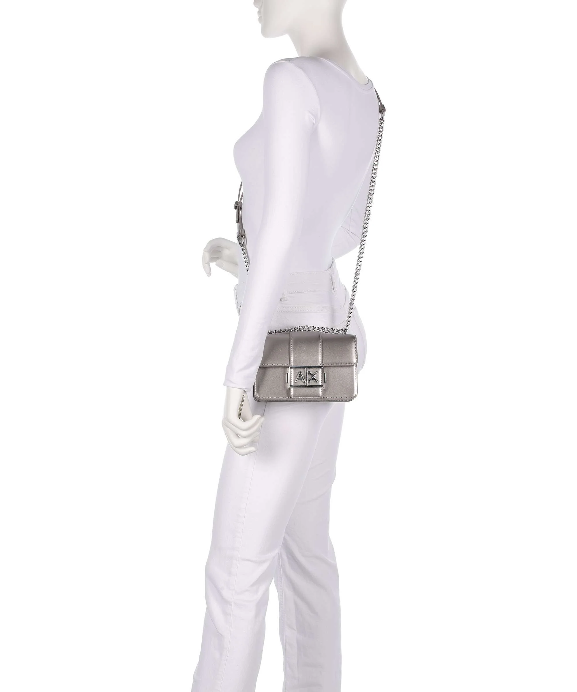 Armani Exchange Wonder S Sac porté épaule gunmetal - Image 3