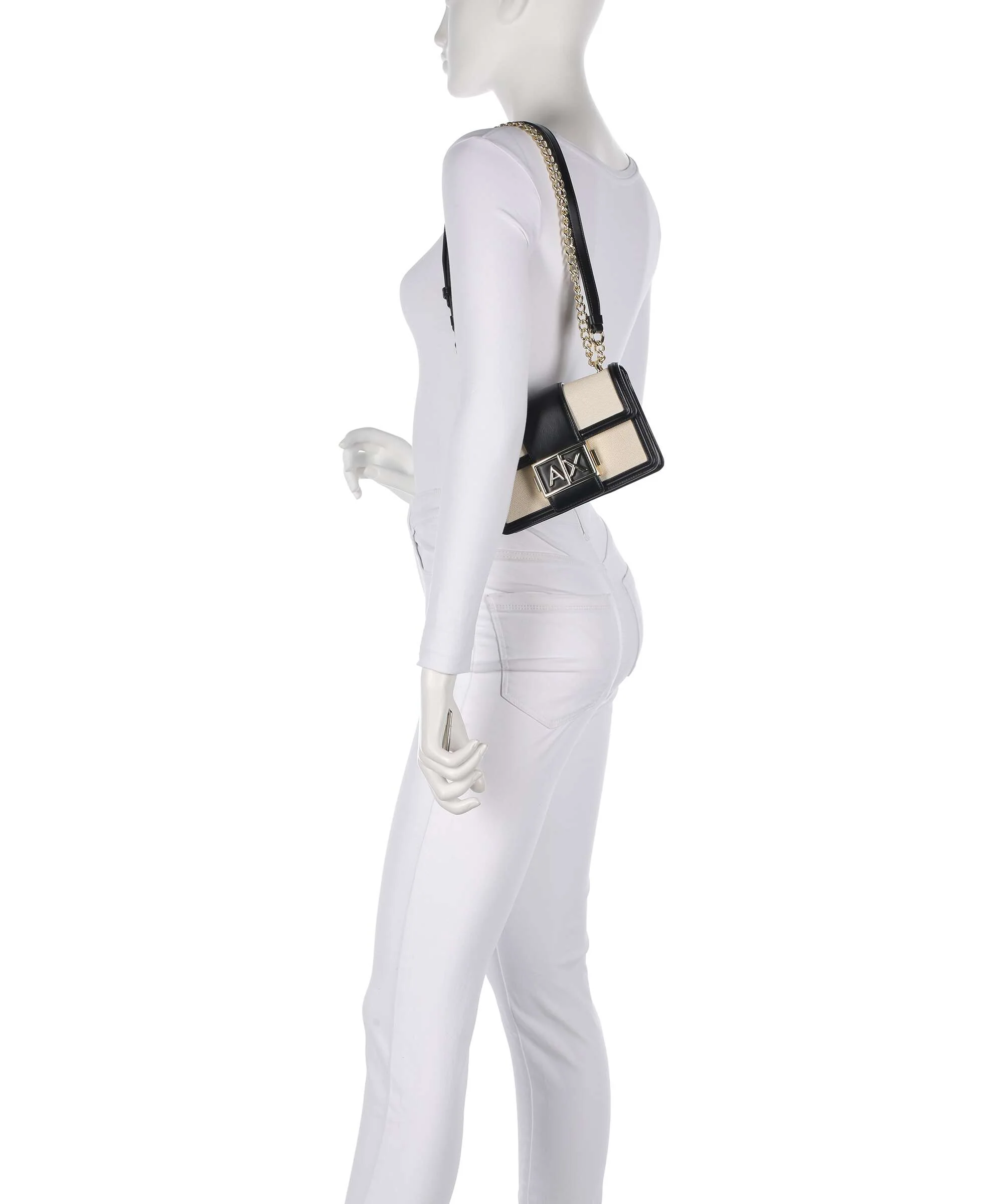 Armani Exchange Wonder S Sac porté épaule natural/black - Image 4