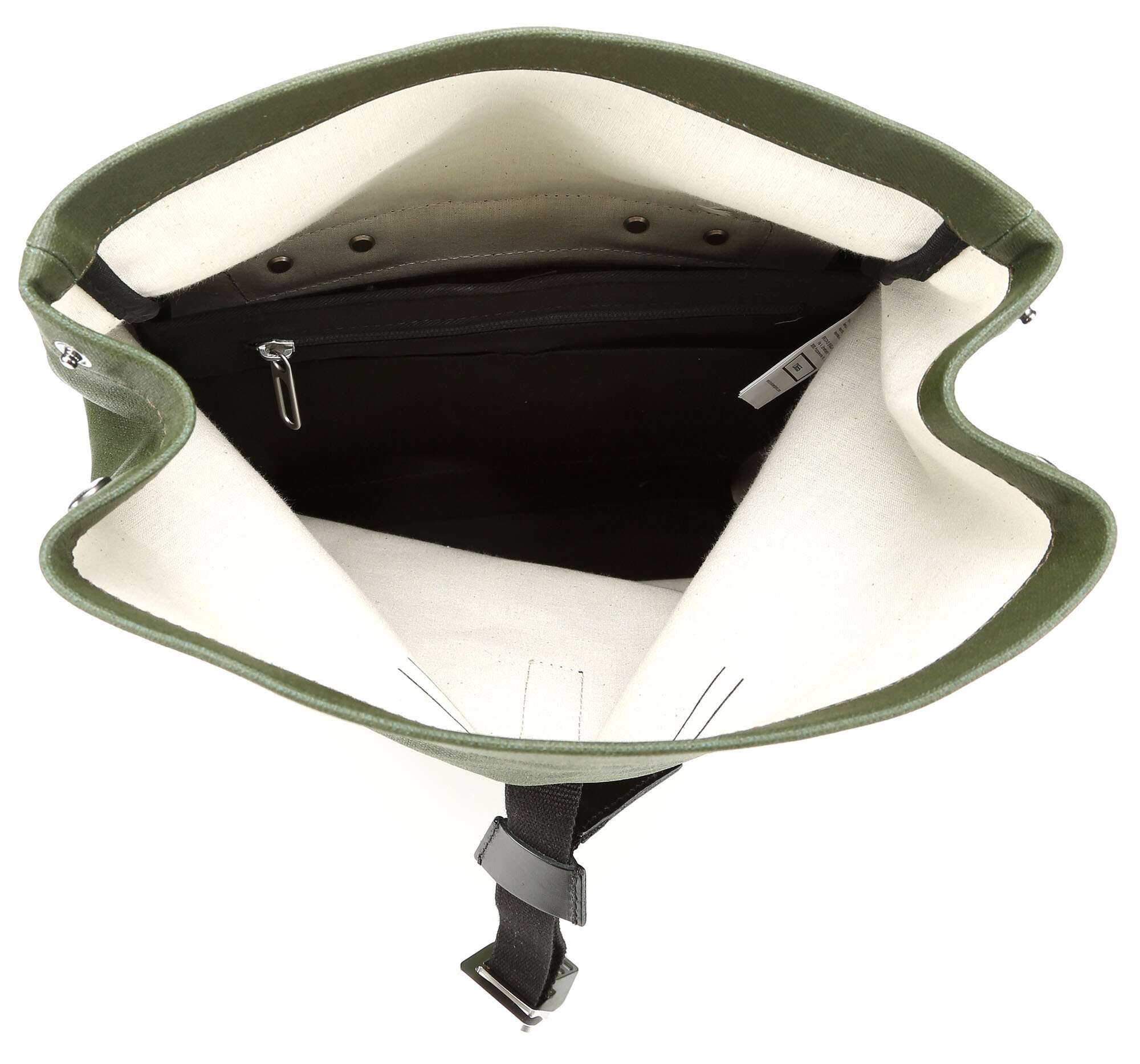 Brooks England Pickwick Cotton Canvas Small Sac à dos roll-top forest - Image 5