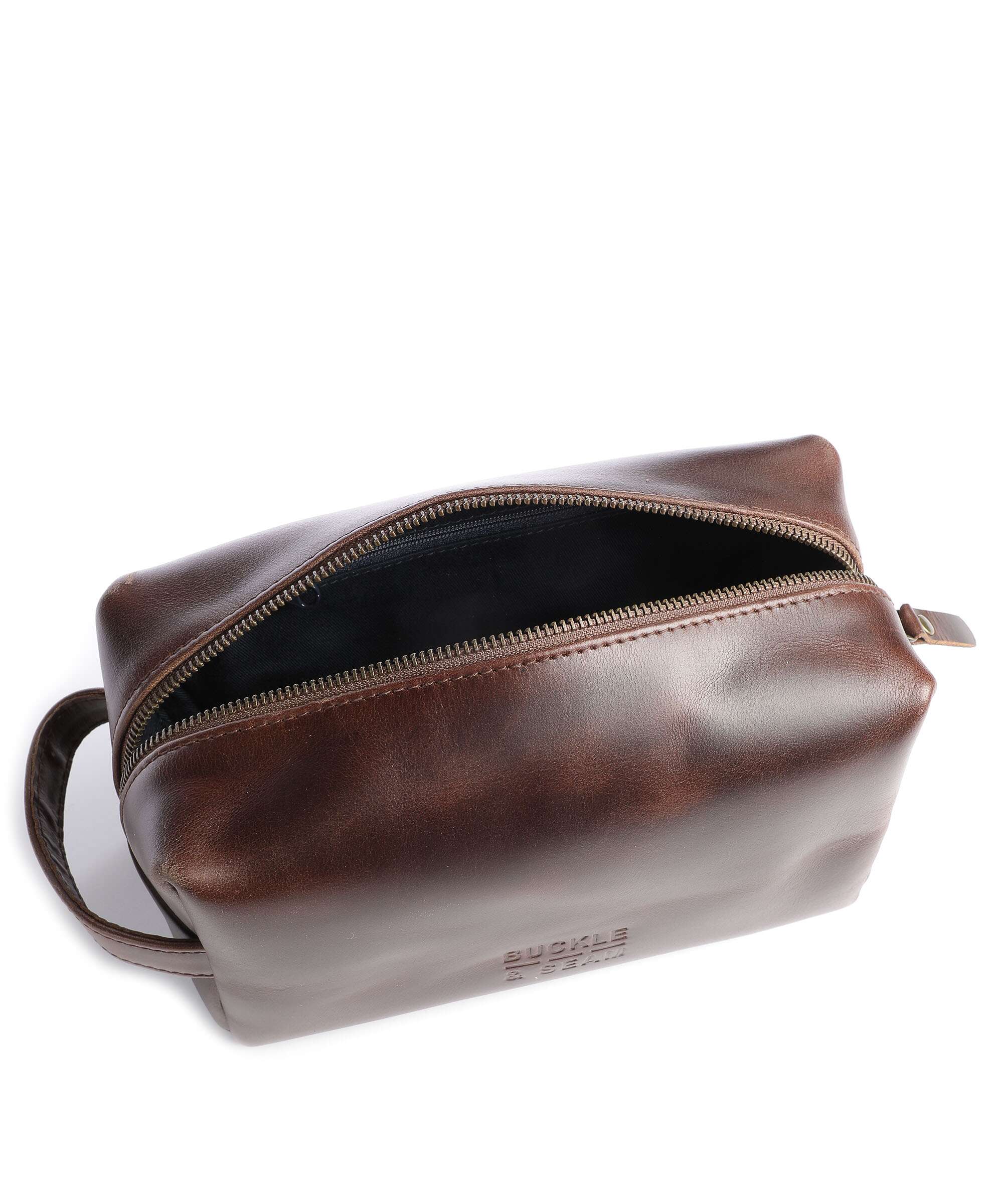Buckle & Seam Crazy Horse Everest Trousse de toilette brown - Image 4