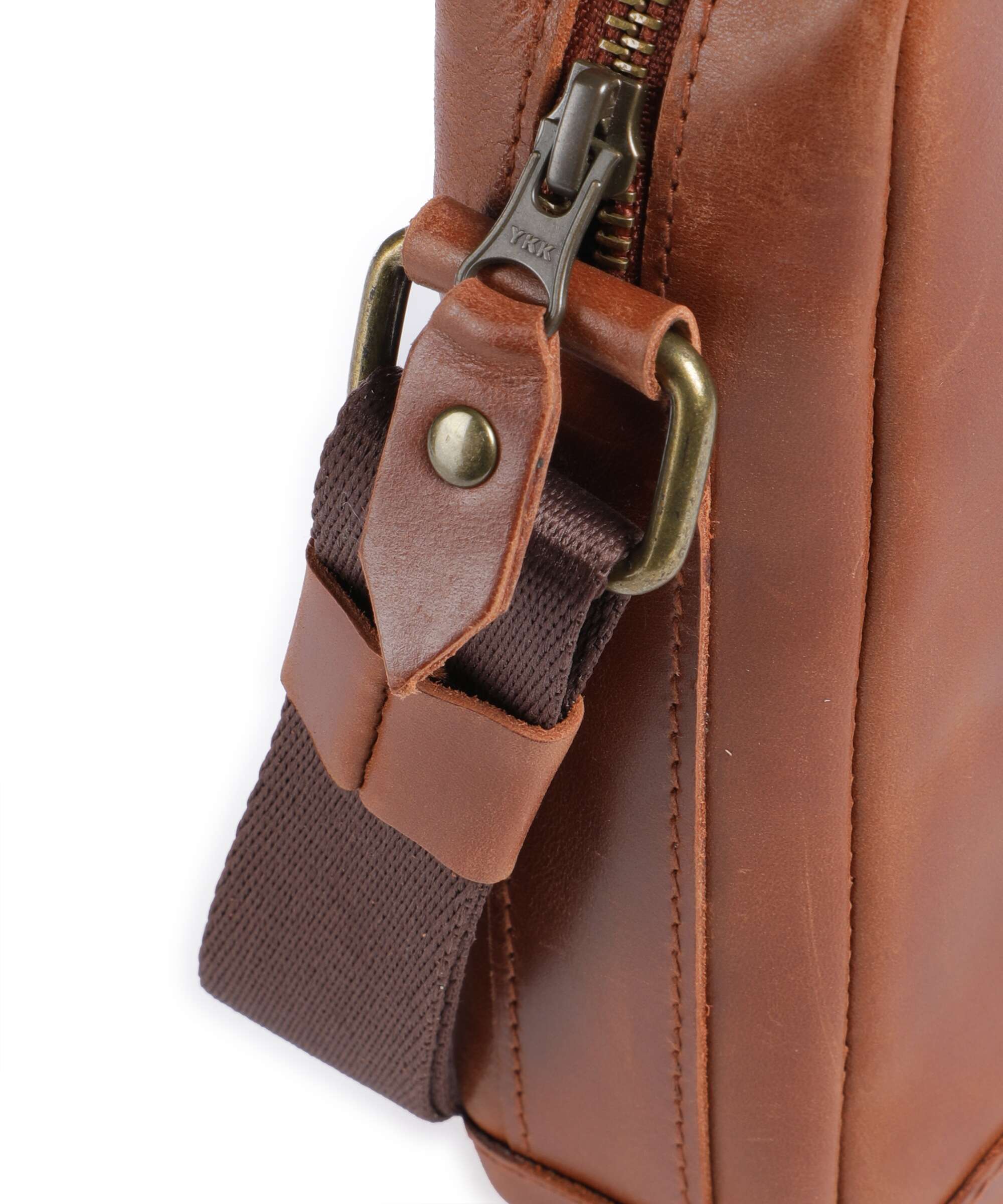 Buckle & Seam Crazy Horse Runner Sac bandoulière cognac - Image 4