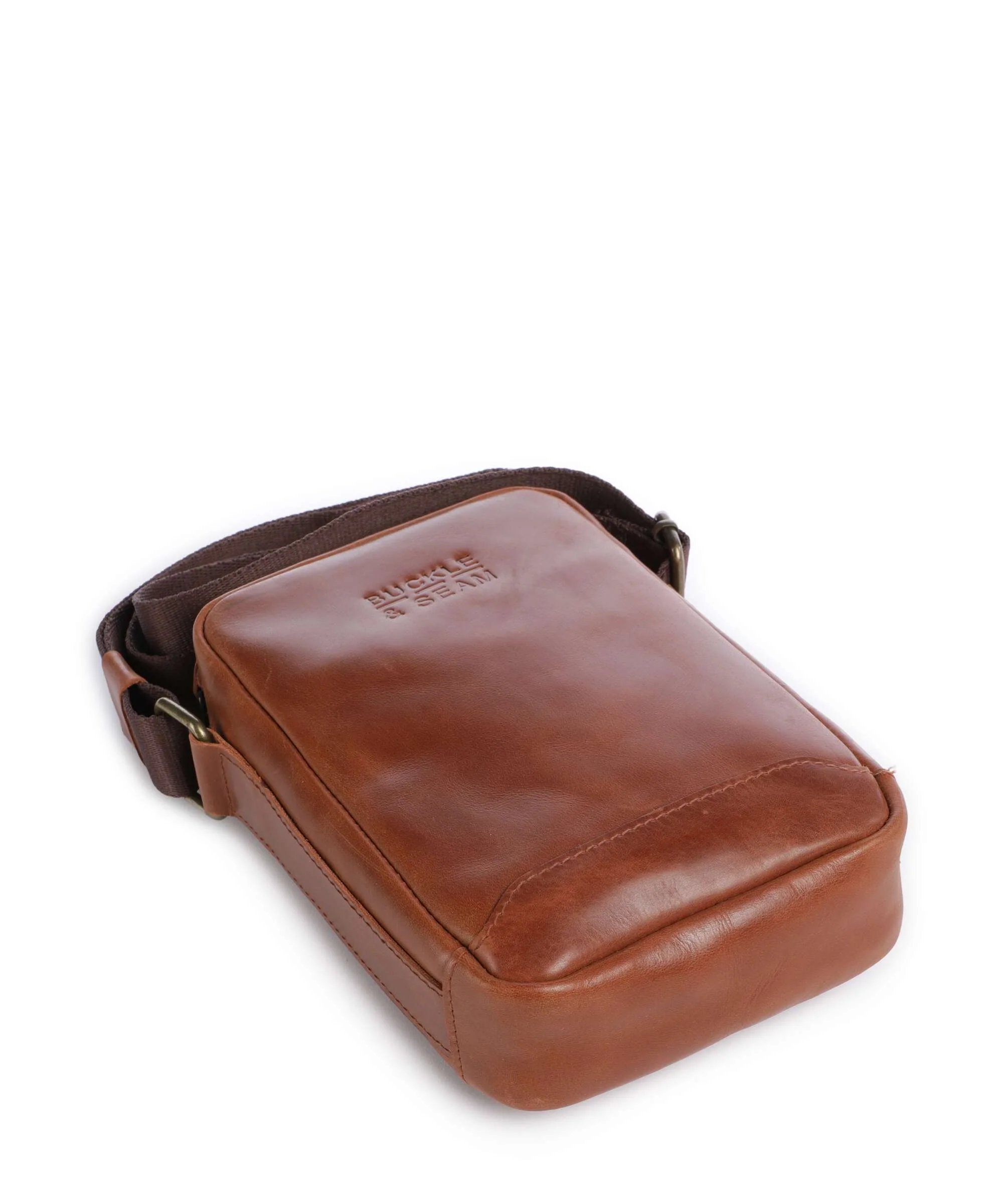 Buckle & Seam Crazy Horse Runner Sac bandoulière cognac - Image 5