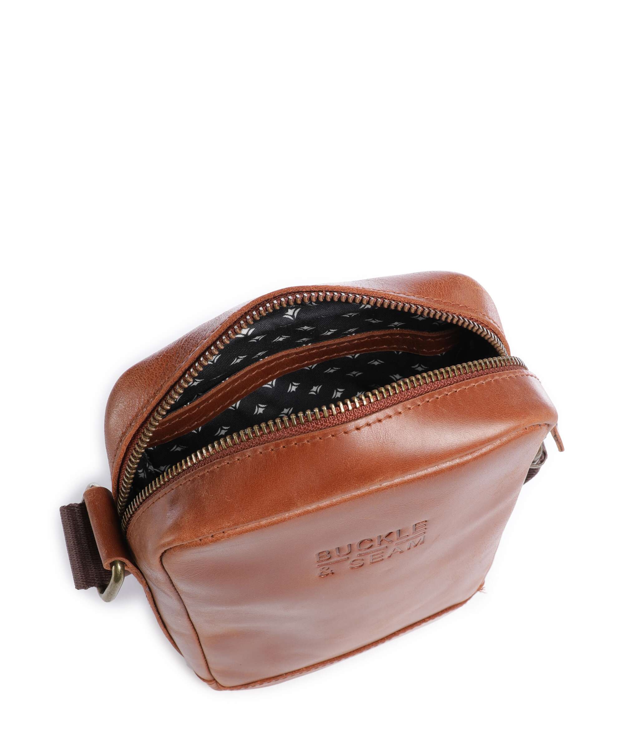 Buckle & Seam Crazy Horse Runner Sac bandoulière cognac - Image 6