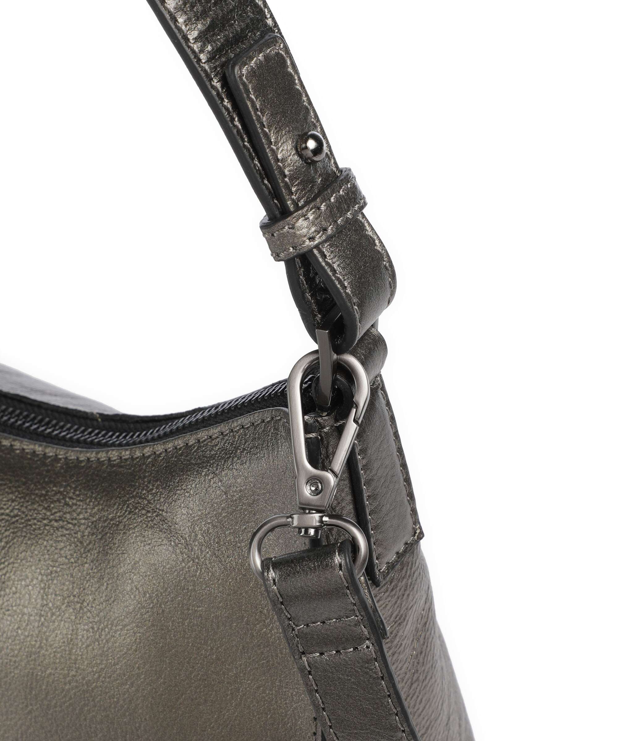 Burkely Creased Crystal Sac porté épaule gunmetal - Image 5