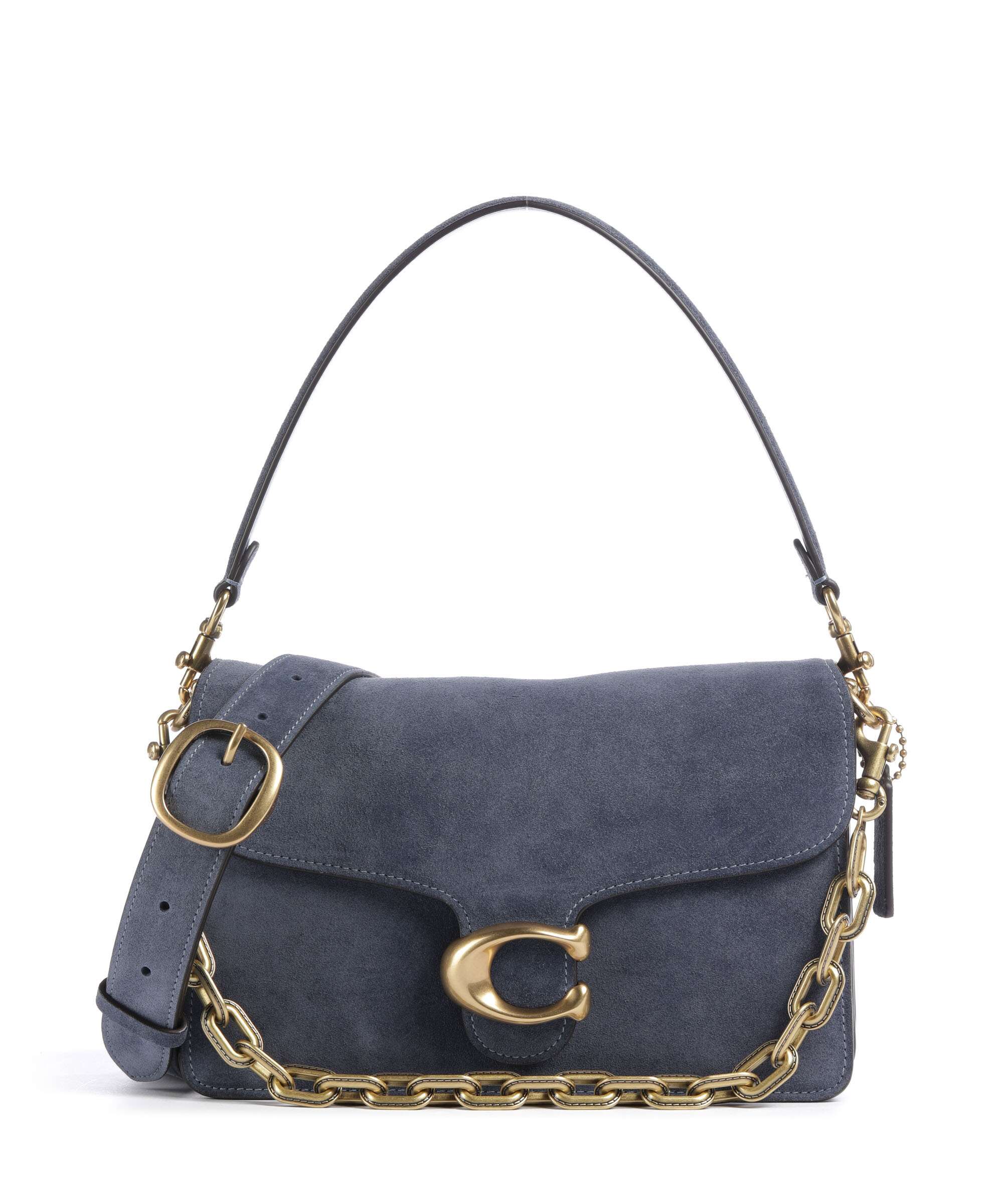 Coach Tabby Chain Sac porté épaule light denim