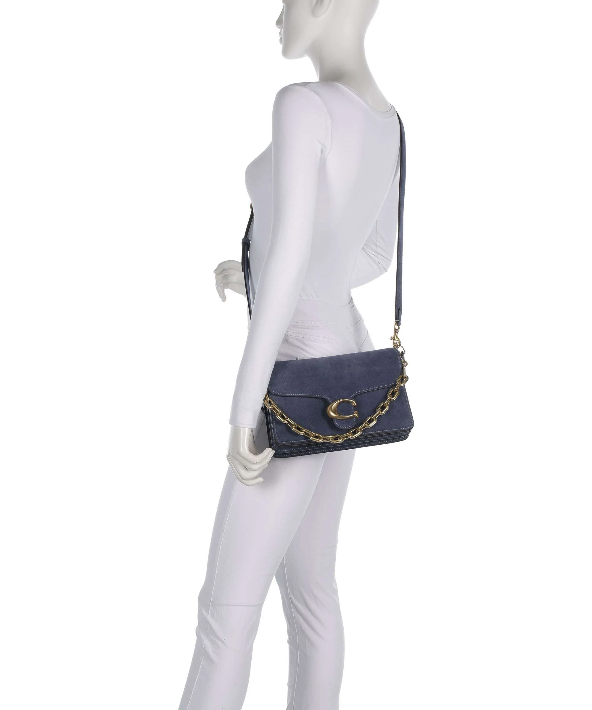 Coach Tabby Chain Sac porté épaule light denim - Image 4