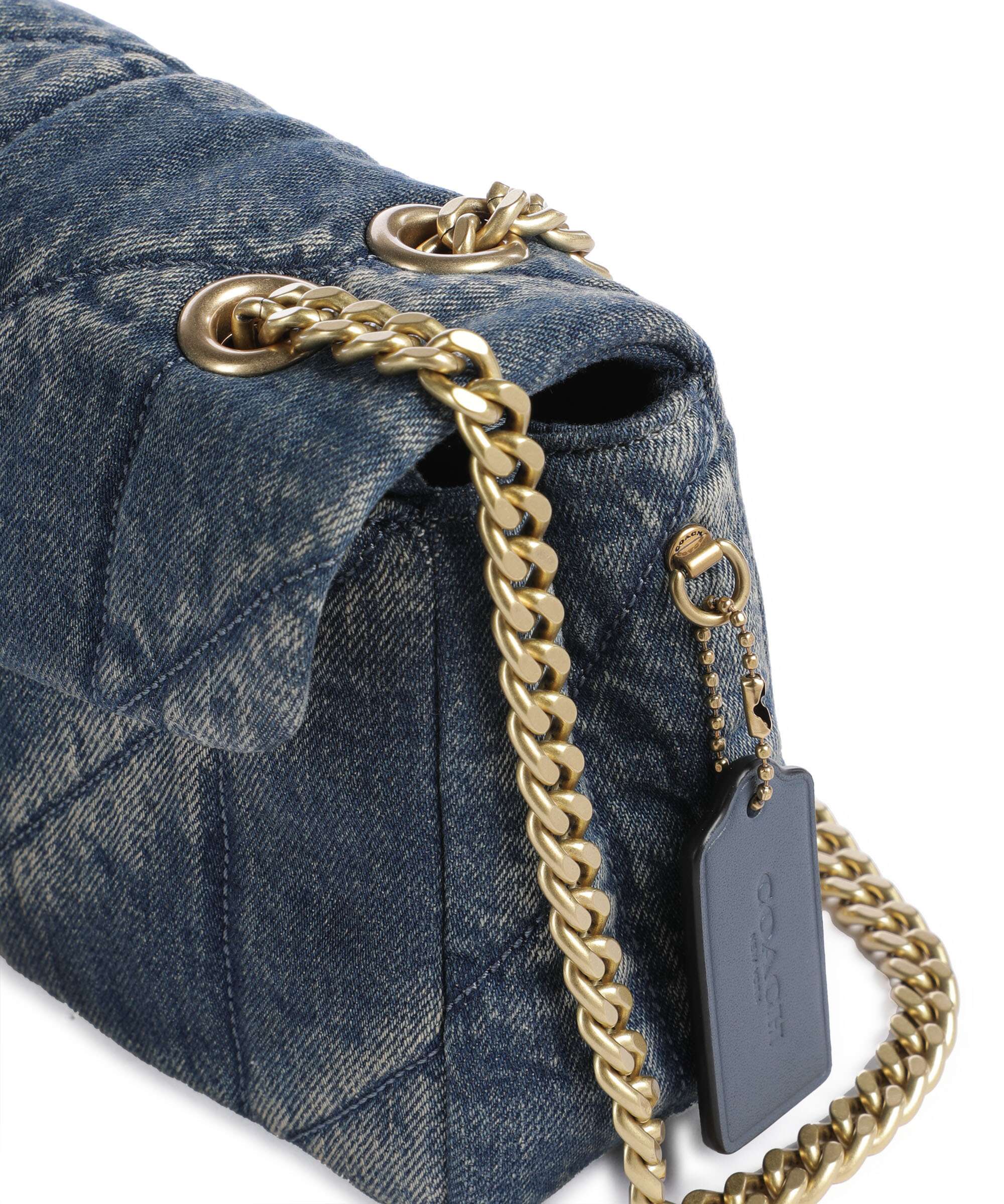 Coach Tabby Soft Quilted Loved Denim 26 Sac porté épaule dark indigo - Image 5