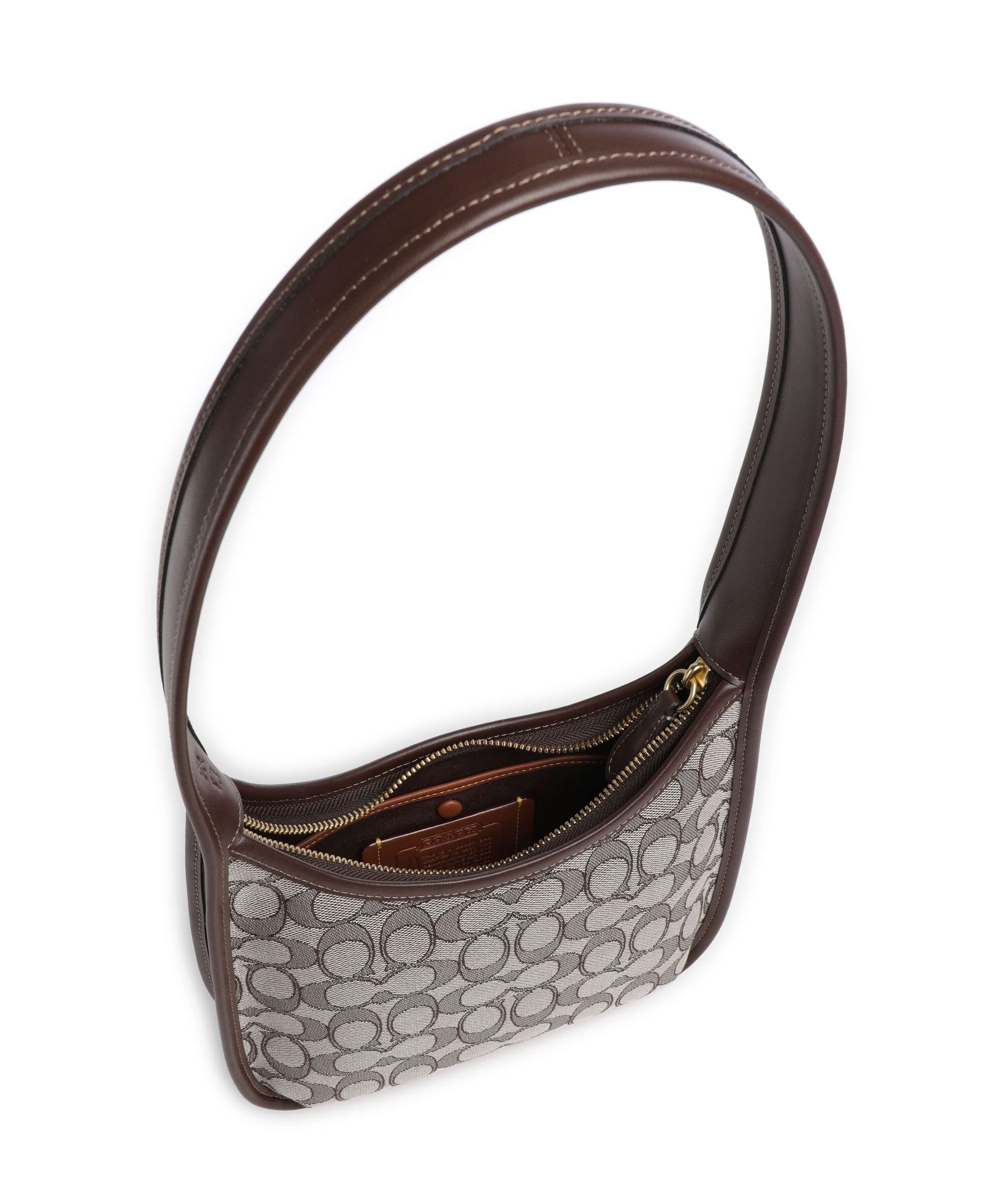 Coach The Coach Originals Curve Signature Jacquard Sac porté épaule oak maple - Image 6