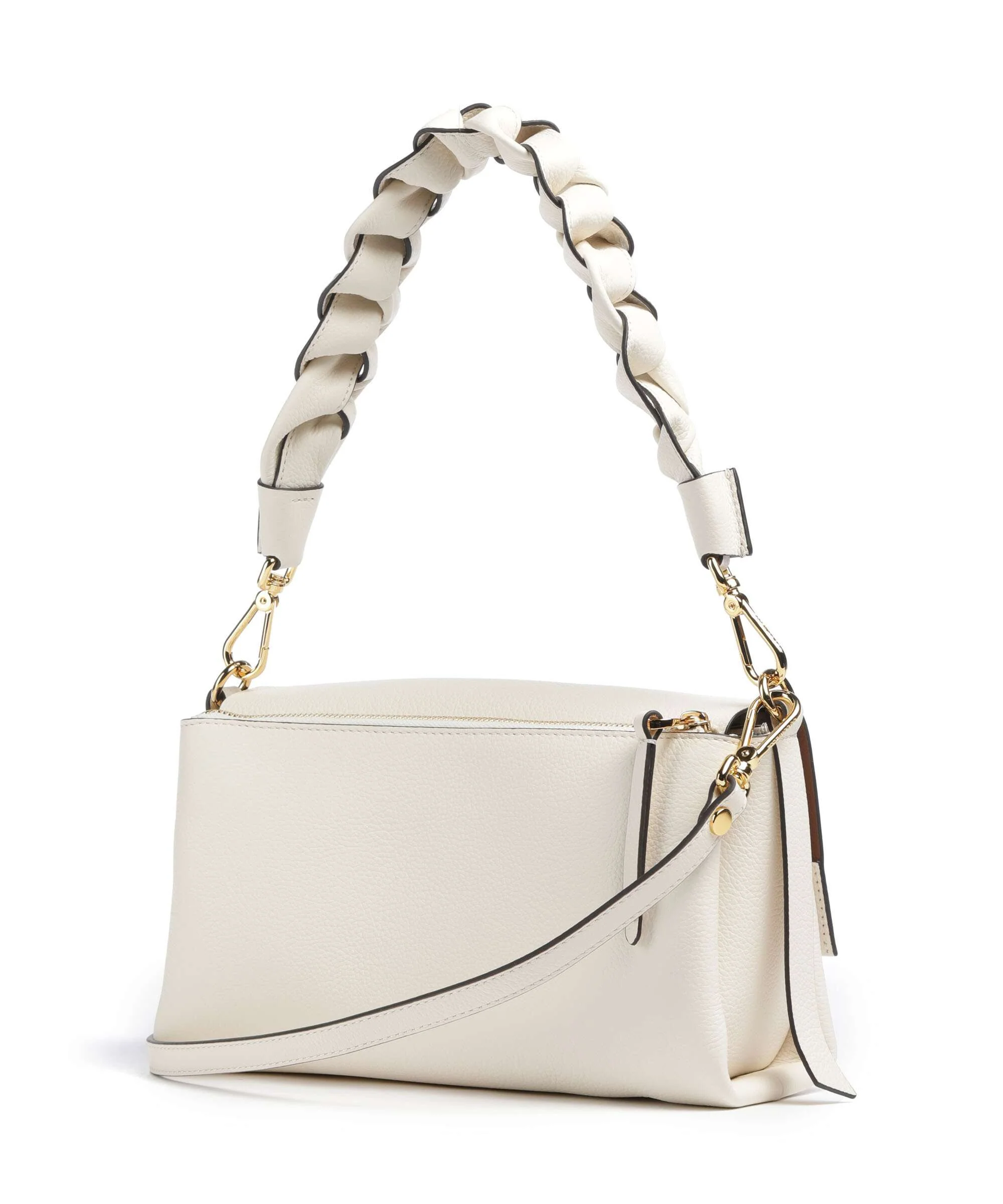 Coccinelle Boheme Grana Double Sac porté épaule pearl/cognac - Image 2