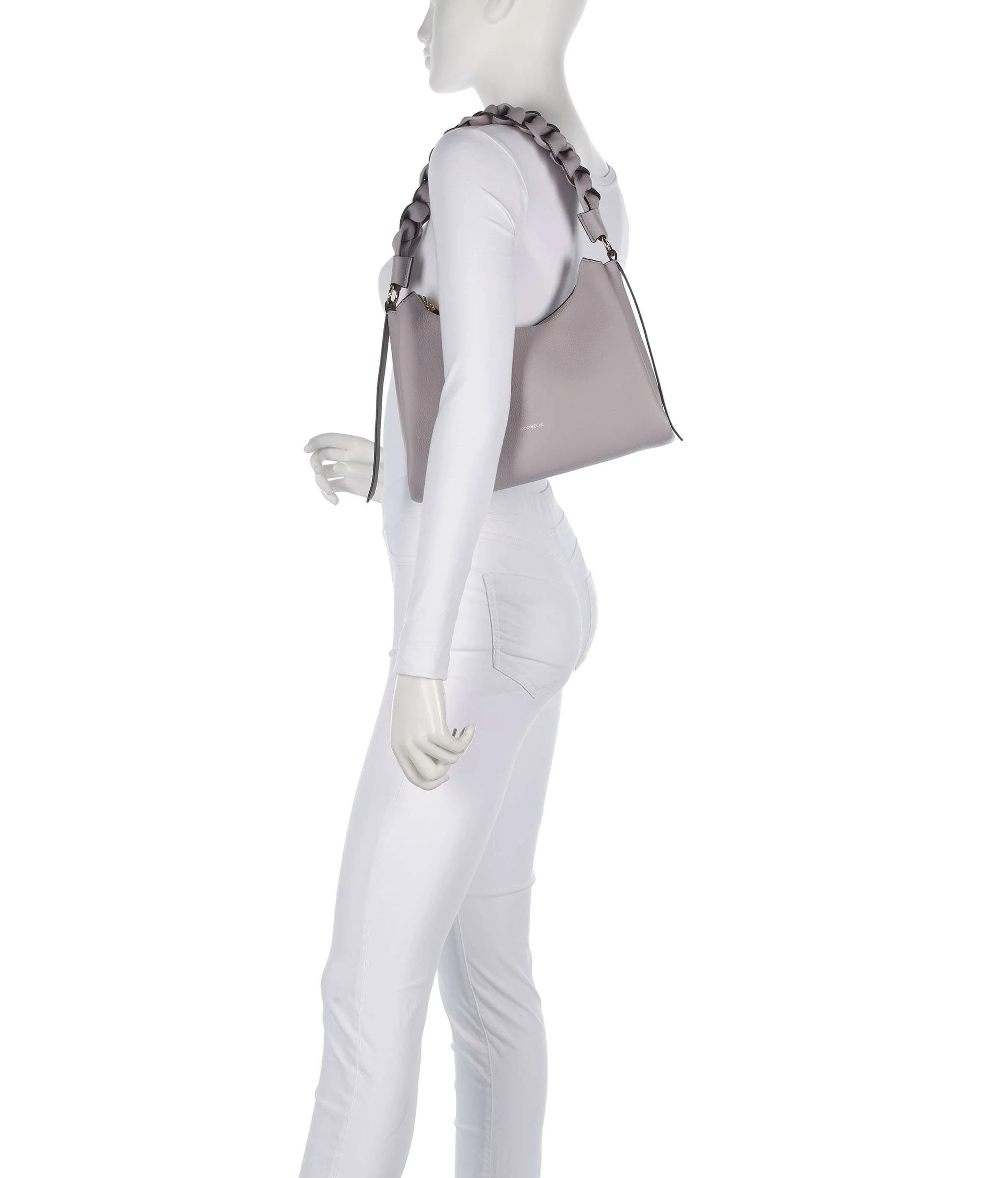 Coccinelle Boheme Grana Double Sac porté épaule oyster/pearl - Image 3
