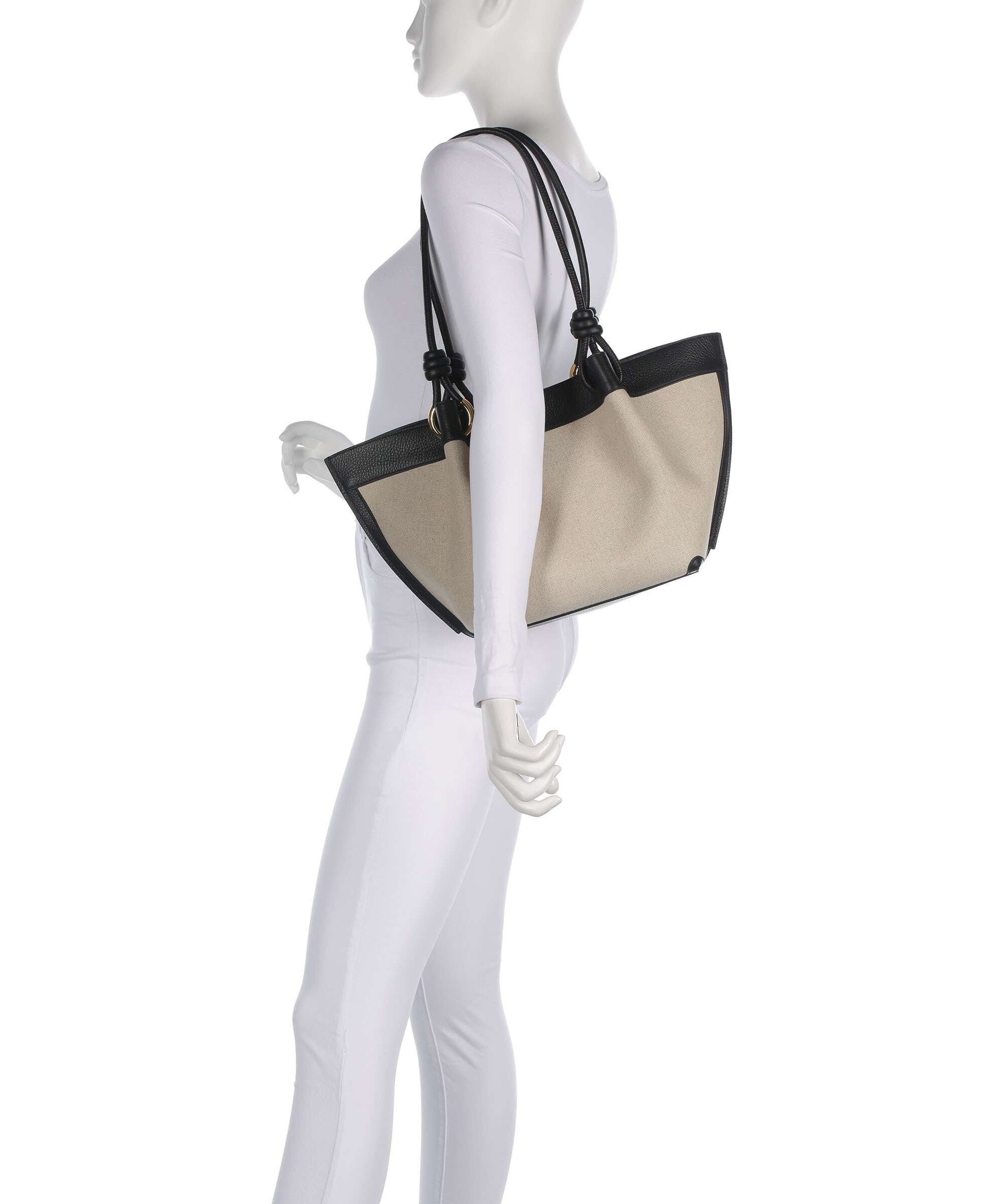 Coccinelle Finn Canvas Sac fourre-tout natural/noir - Image 3