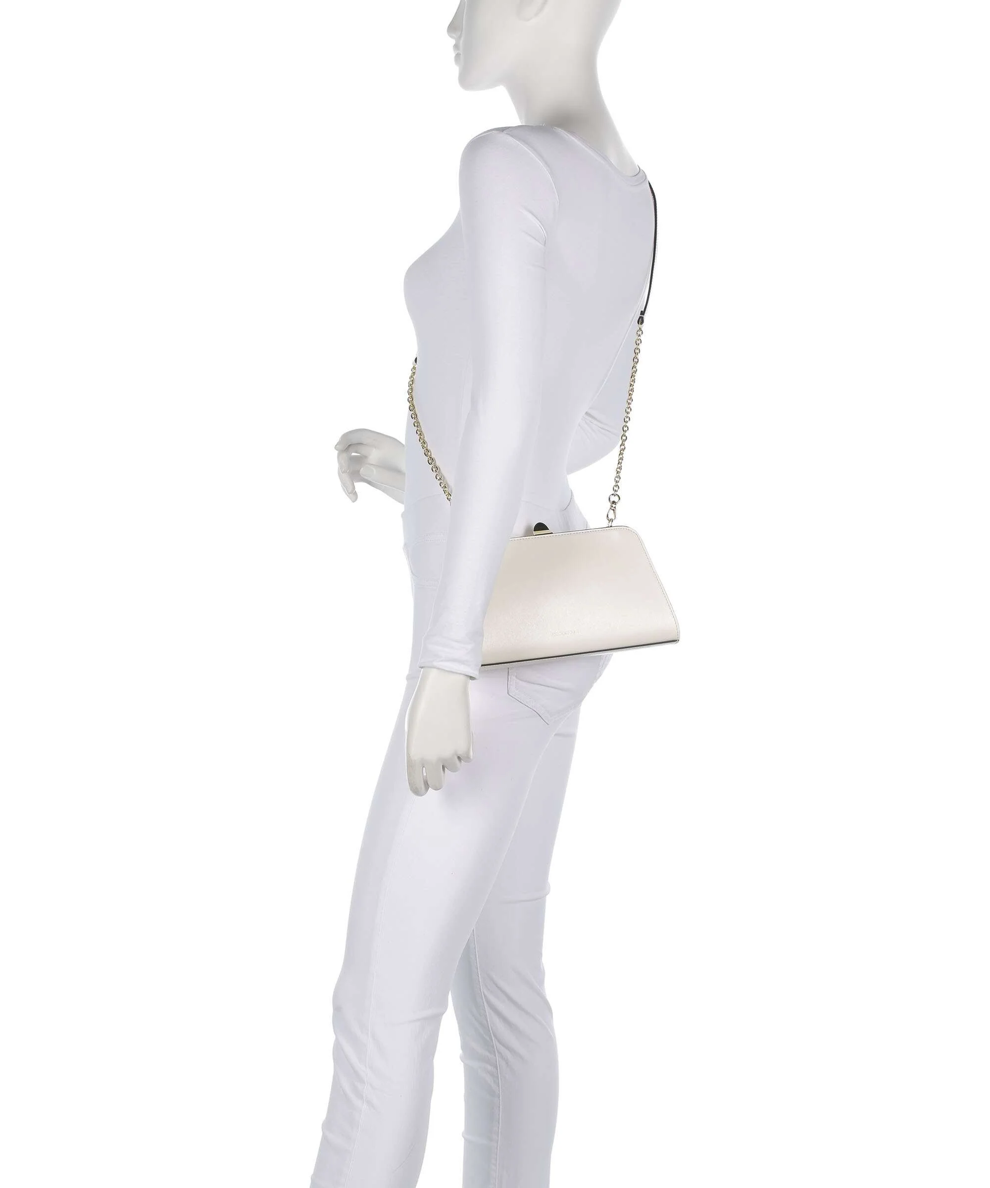 Coccinelle Liv Calf Sac bandoulière pearl - Image 3