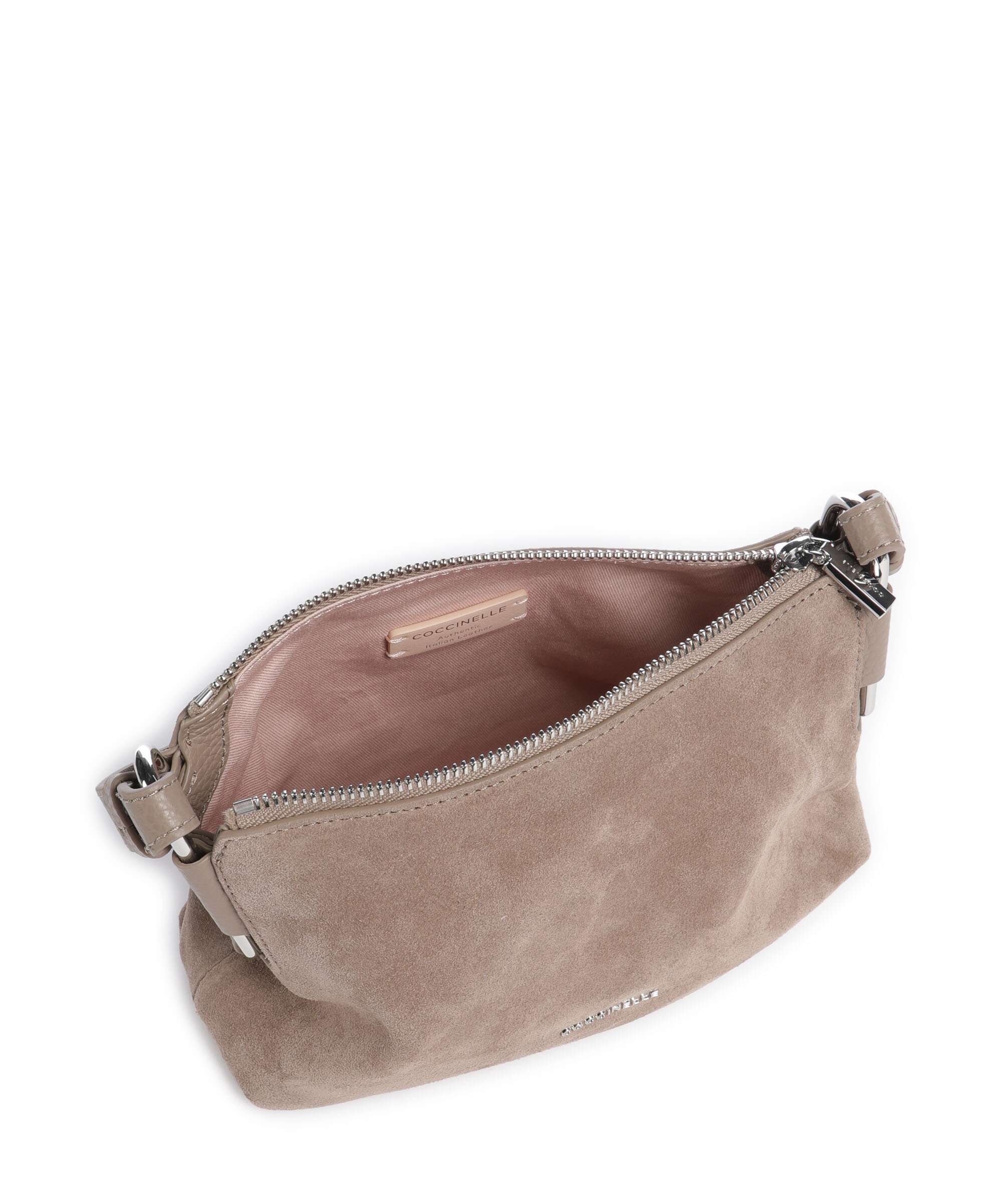 Coccinelle Rebekka Suede Sac porté épaule warm taupe - Image 7