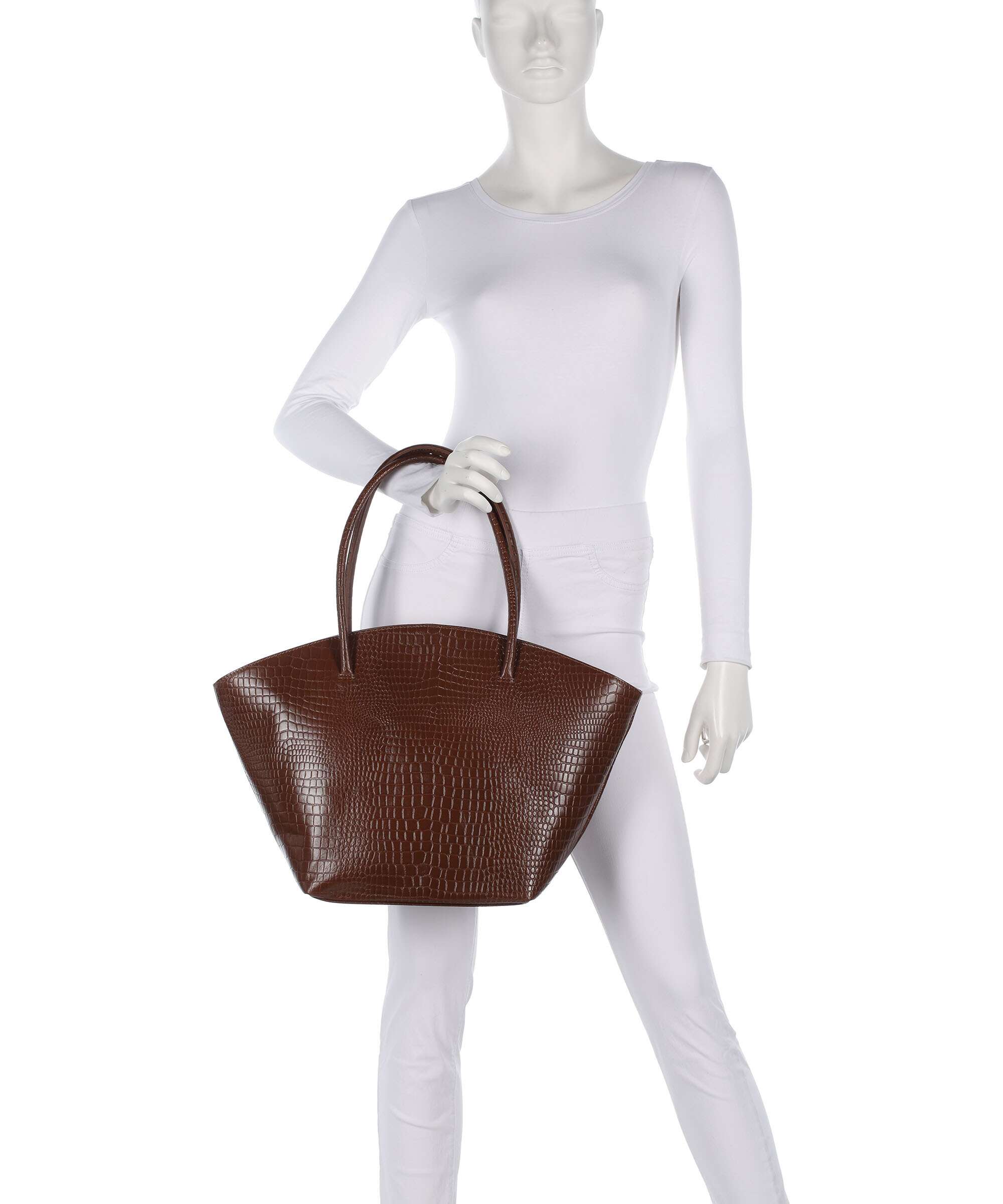 Depeche Fashion Favourites Cabas cognac croco - Image 3