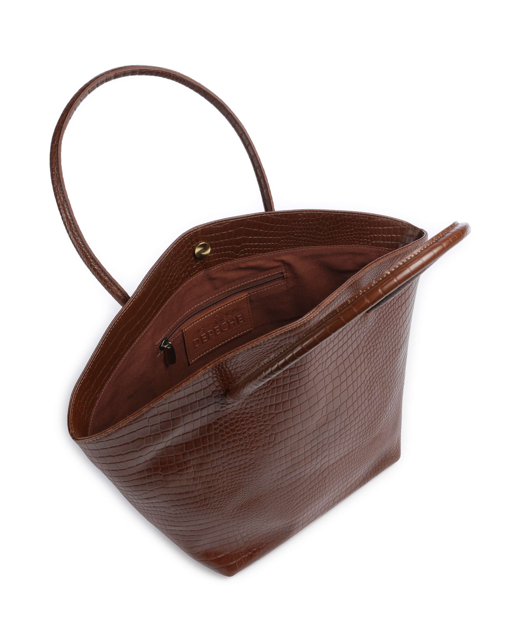 Depeche Fashion Favourites Cabas cognac croco - Image 5