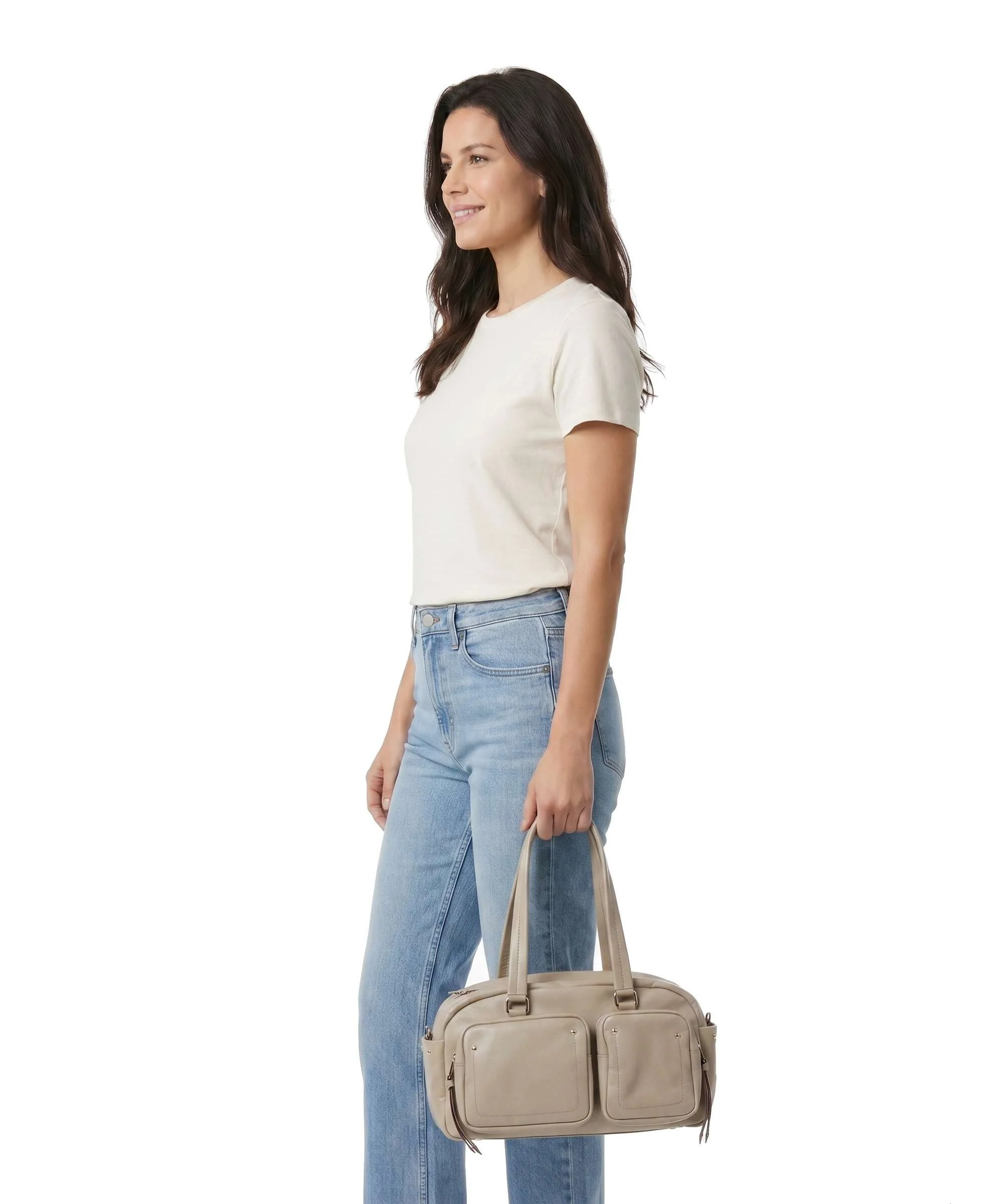 DuDu Bags Pocket Fanciful Sac porté épaule sand grey - Image 3