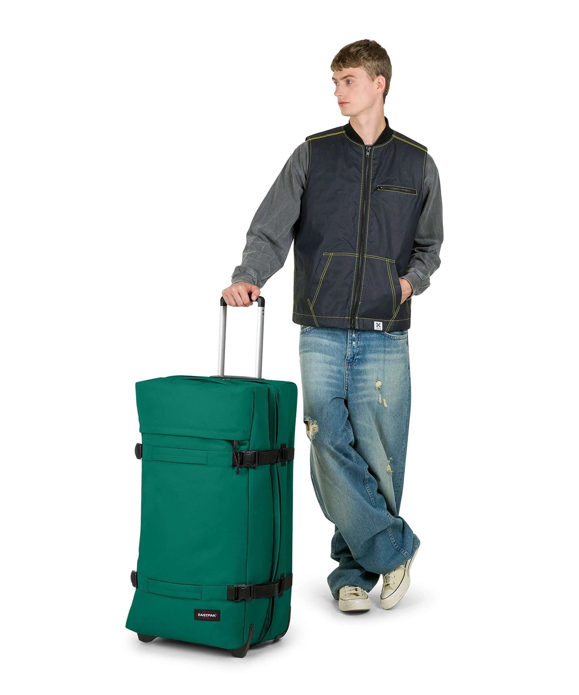 Eastpak Tarp Transit'R L Sac de voyage à roulettes pineneedle green - Image 3