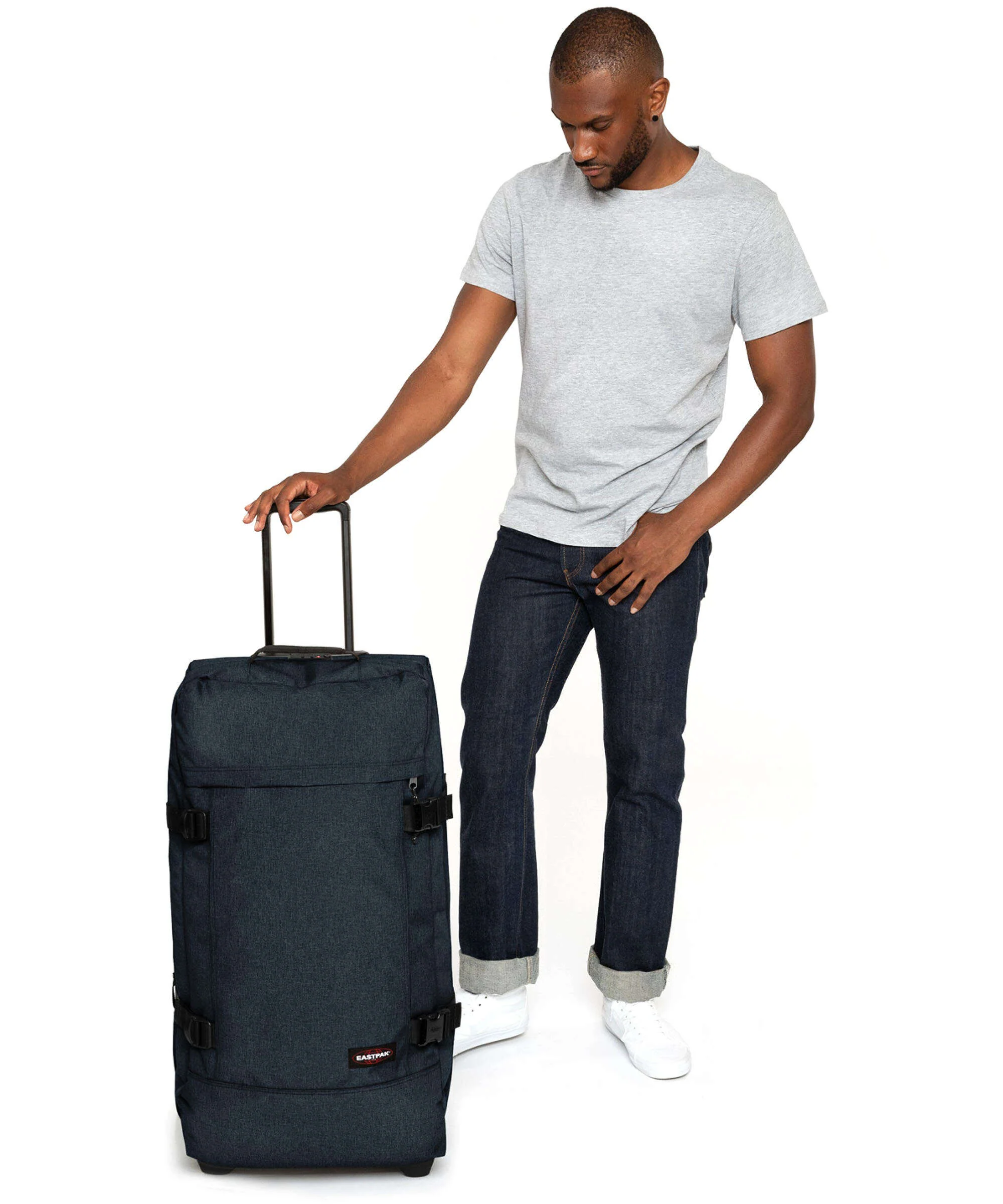 Eastpak Tranverz L Sac de voyage à roulettes triple denim - Image 3
