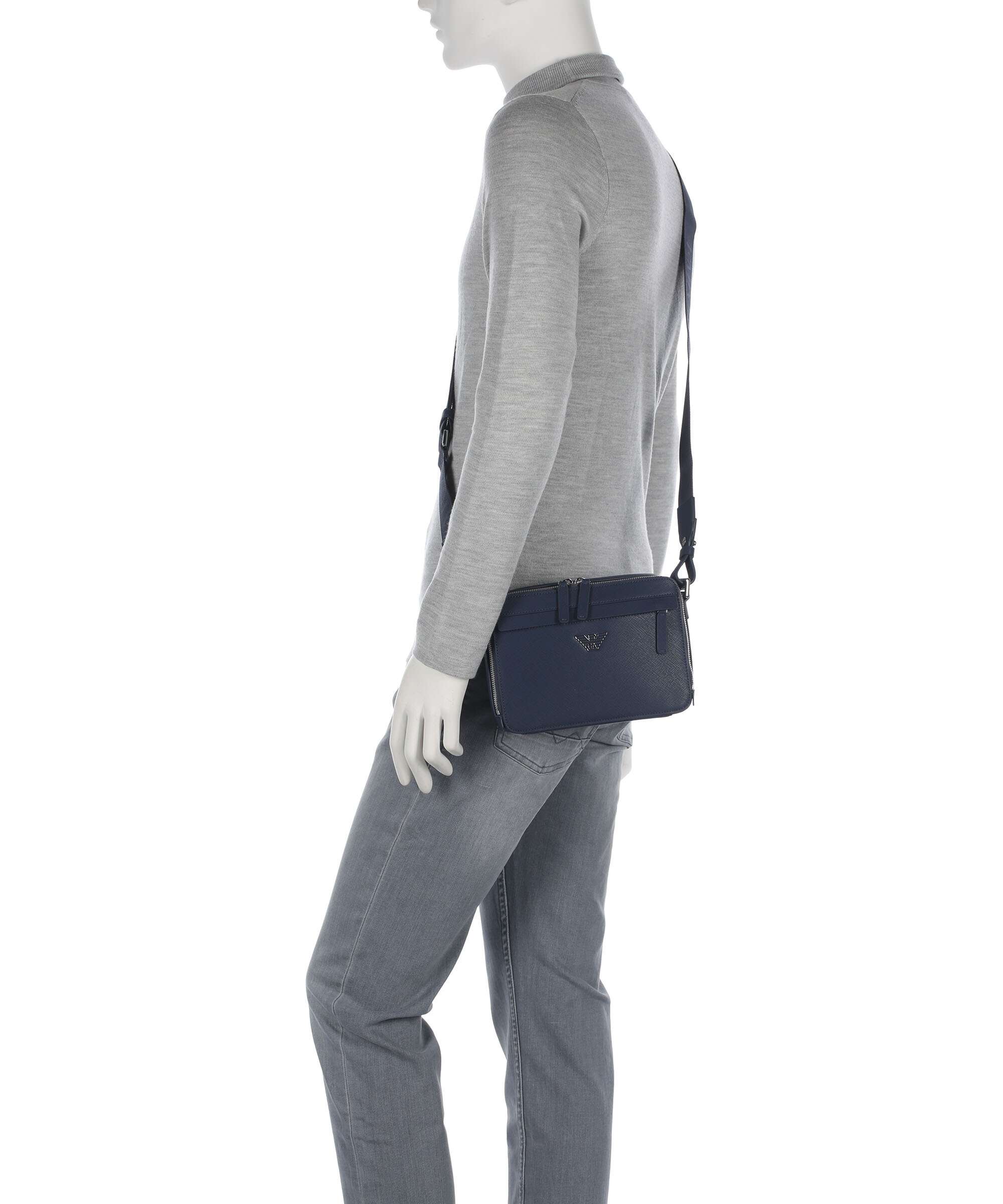 Emporio Armani Business Regenerated Sac bandoulière medieval blue - Image 4