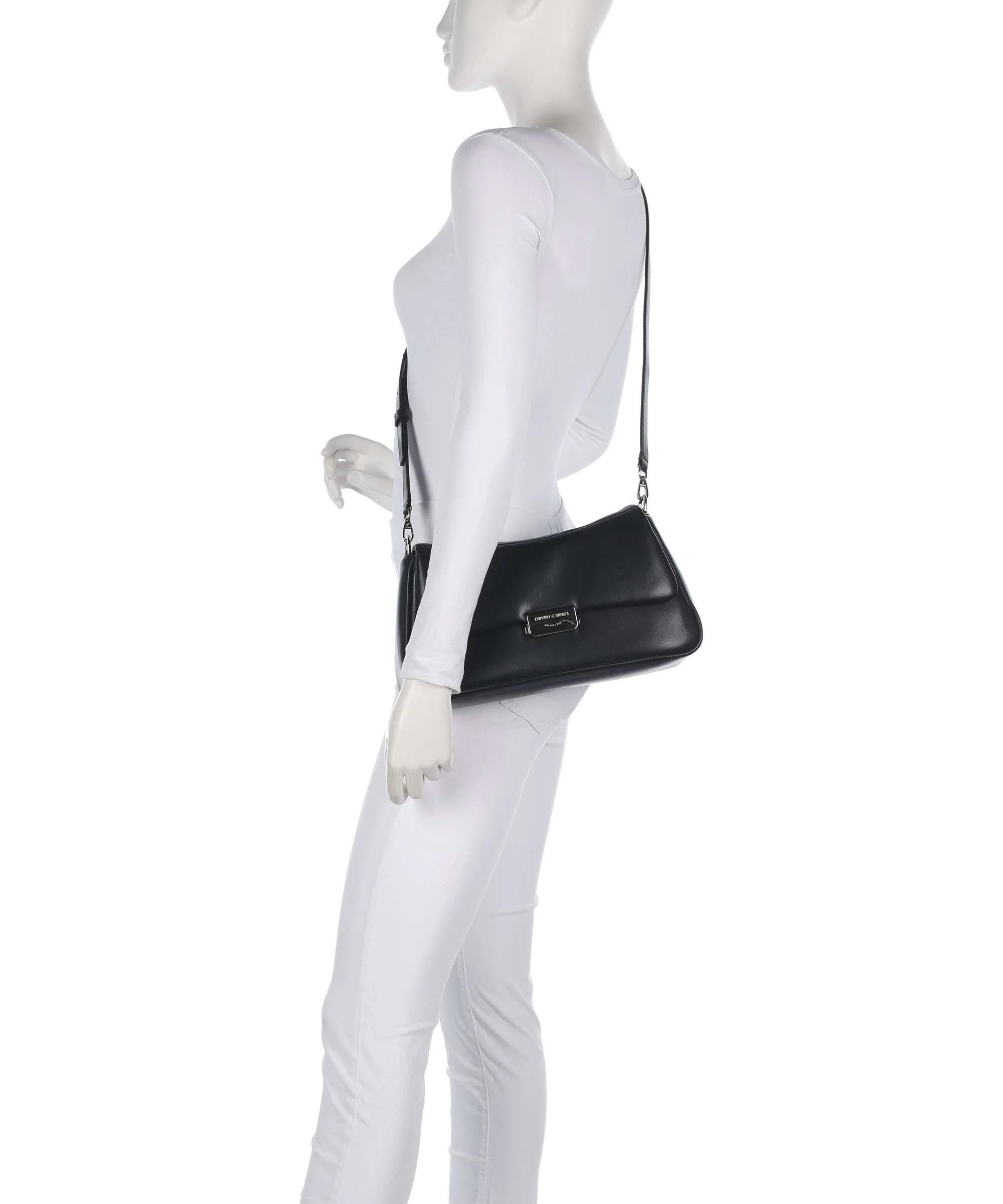 Emporio Armani Cassandra L Sac porté épaule black beauty - Image 4